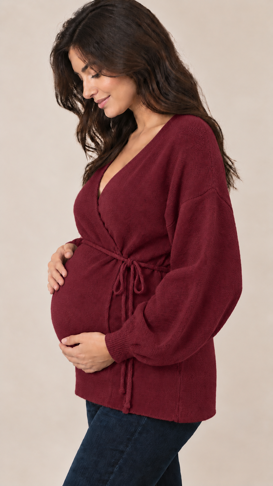 Cardigan Incrociatina Burgundy