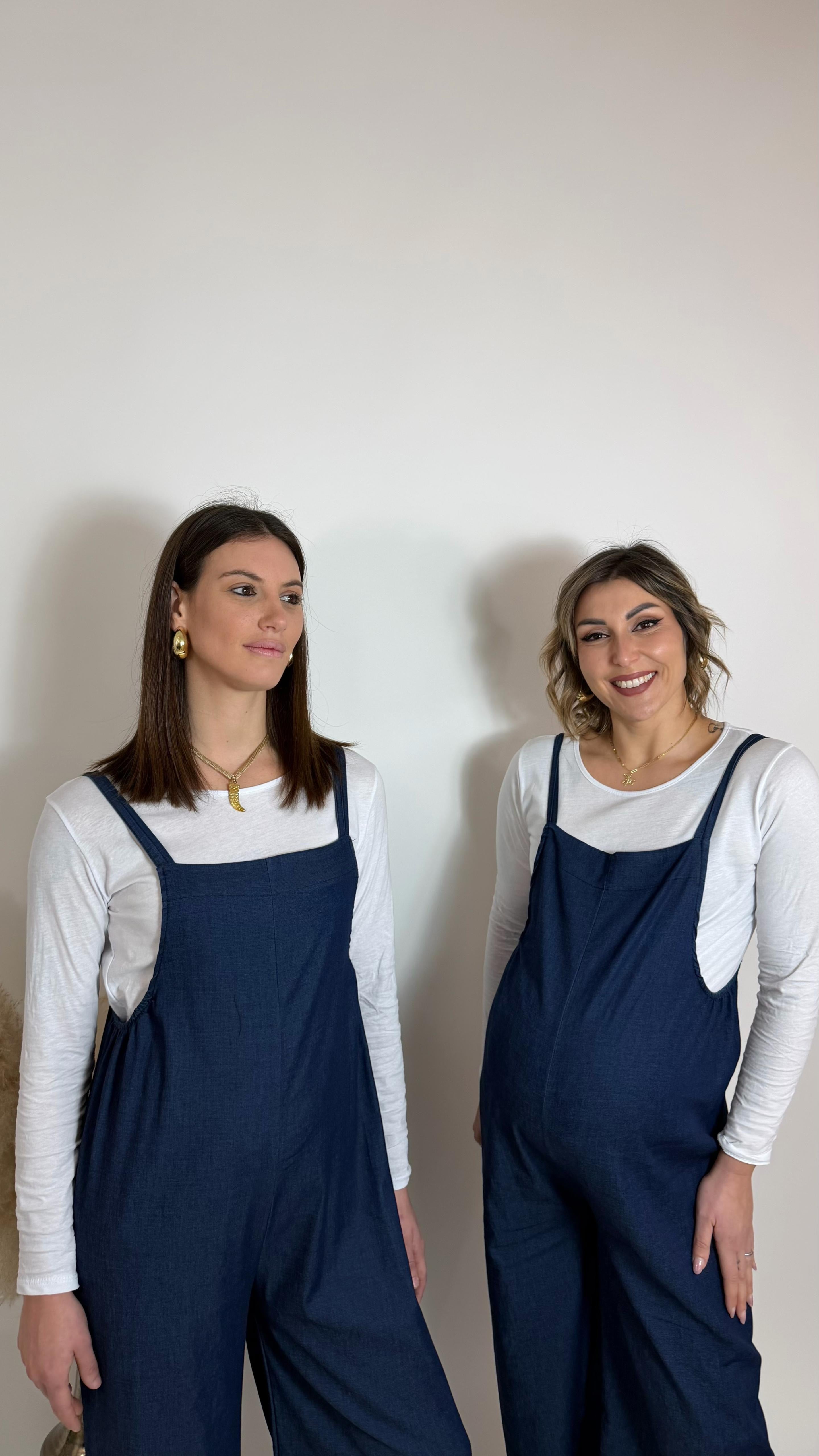 Salopette Chambray Be You / lavaggio scuro