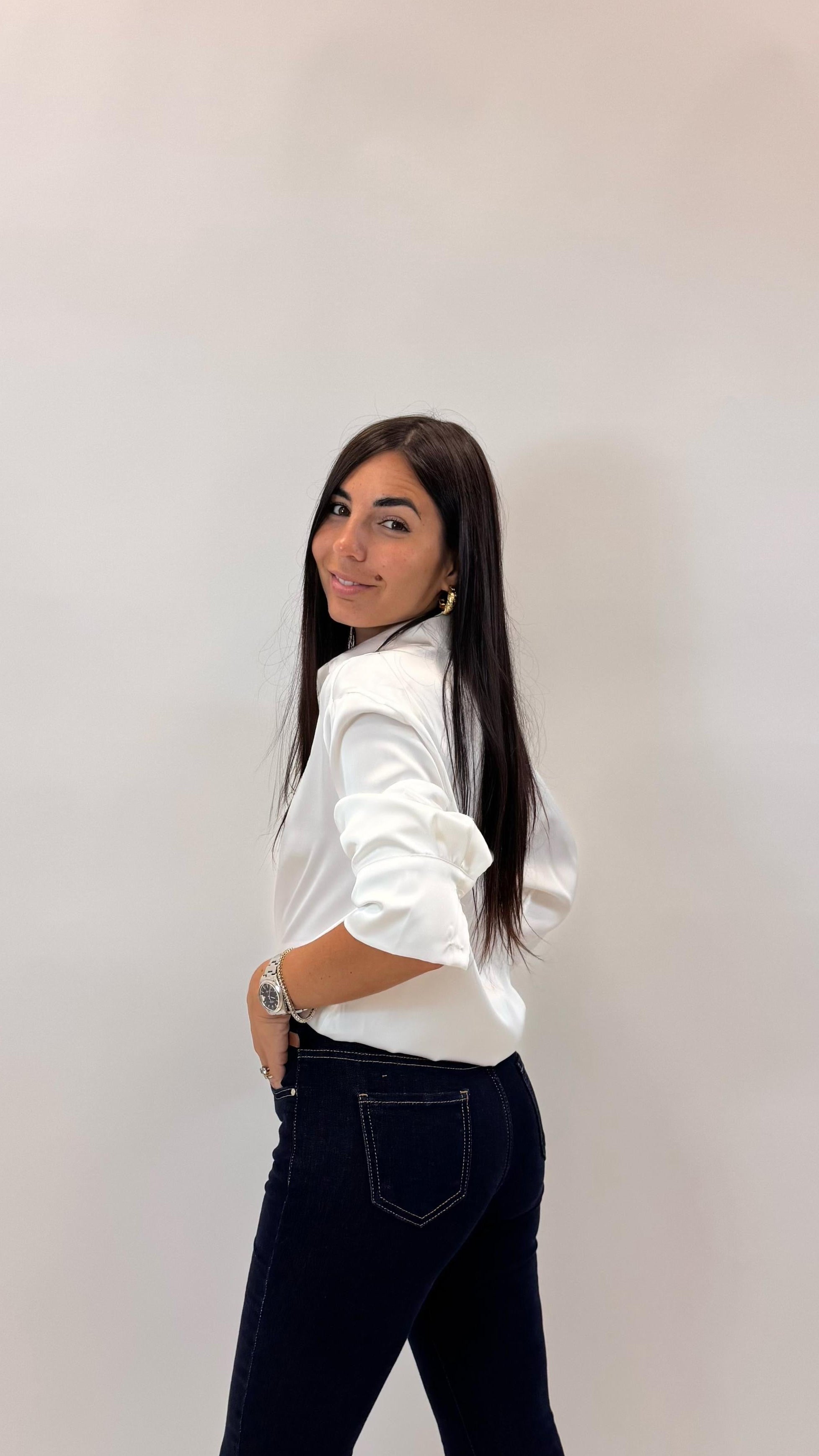 Camicia Silk Bianca