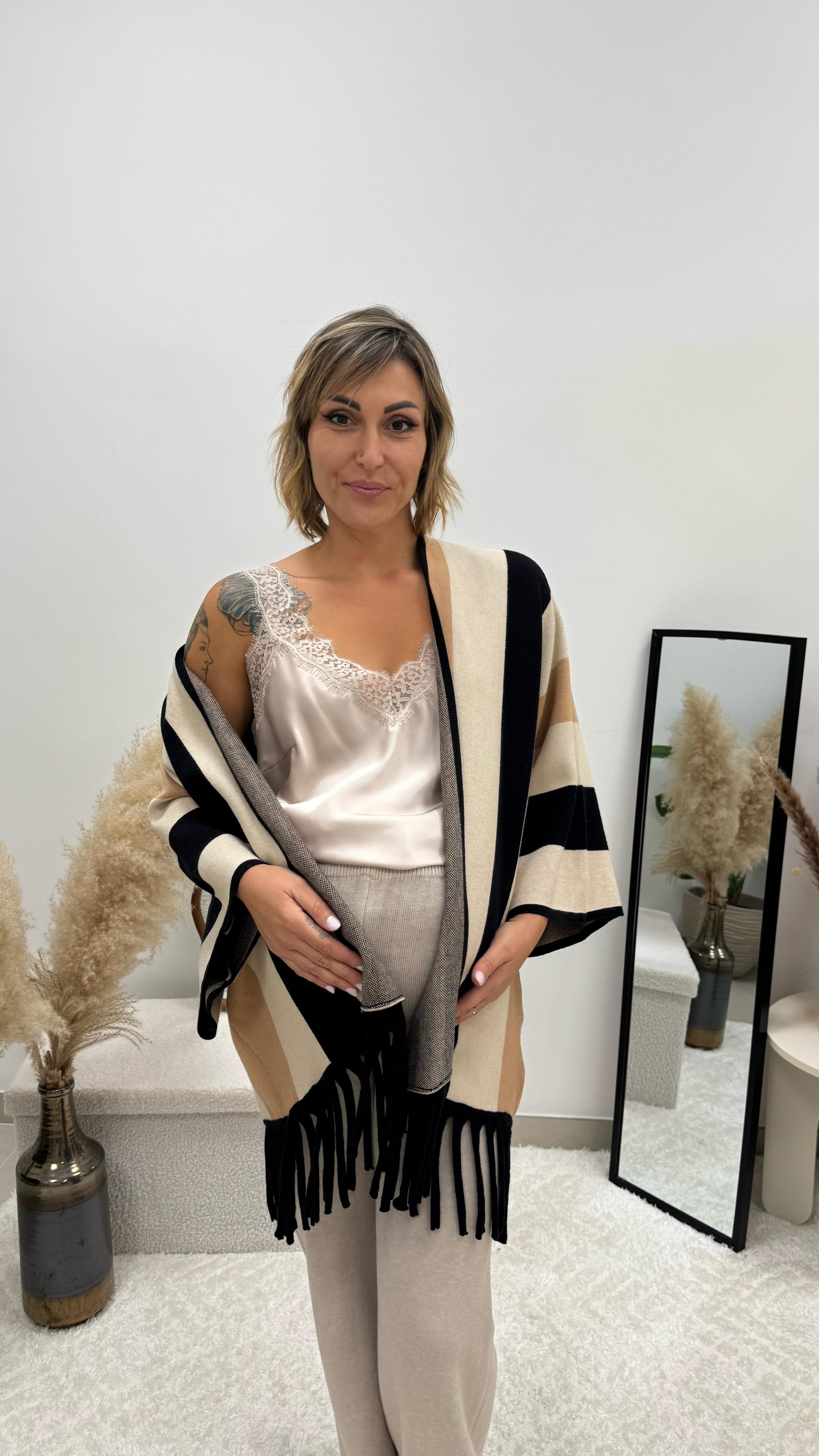 Cardigan Manica Campana Camel Nuance