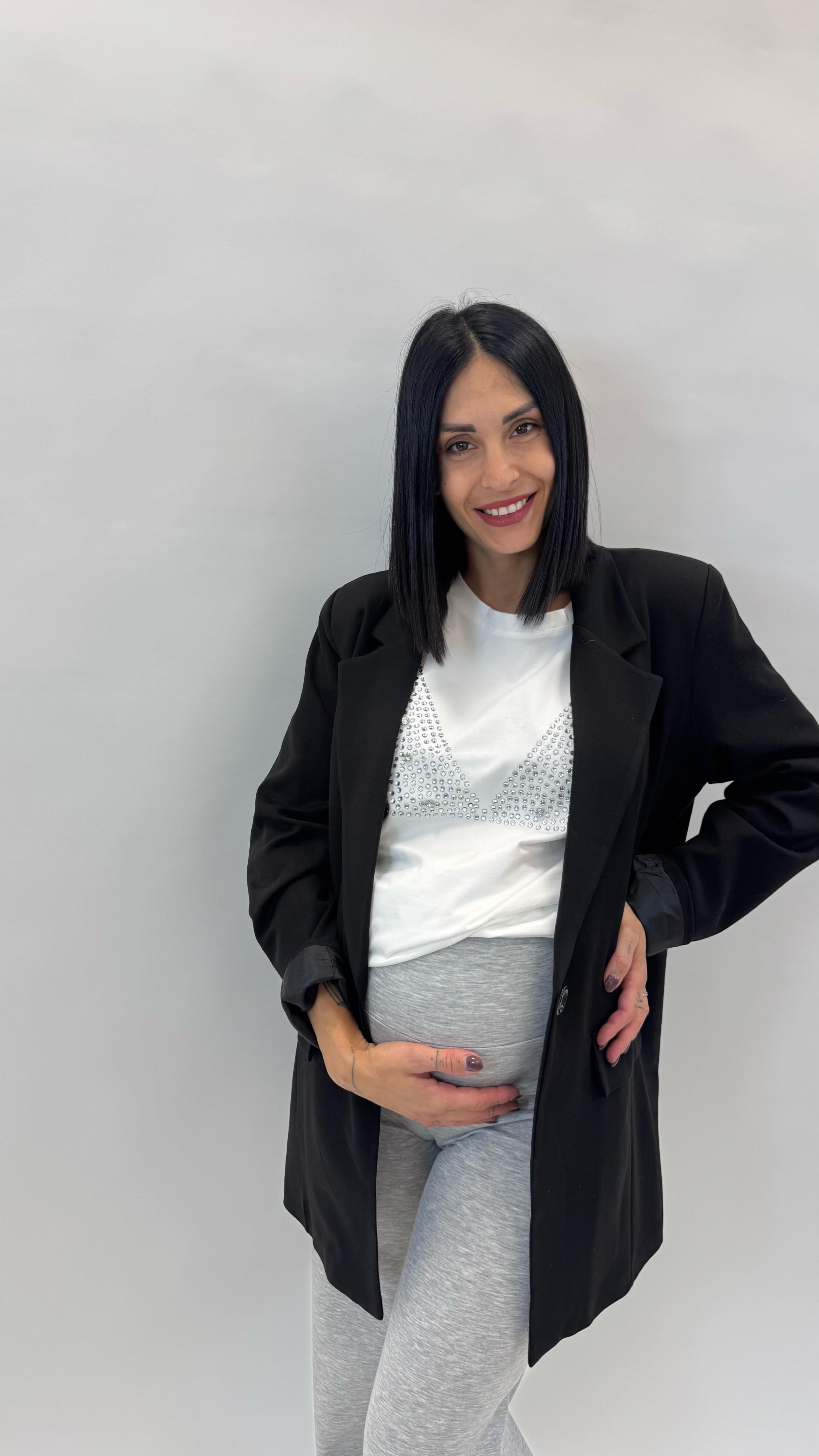 Pantalone Yoga Grigio Perla