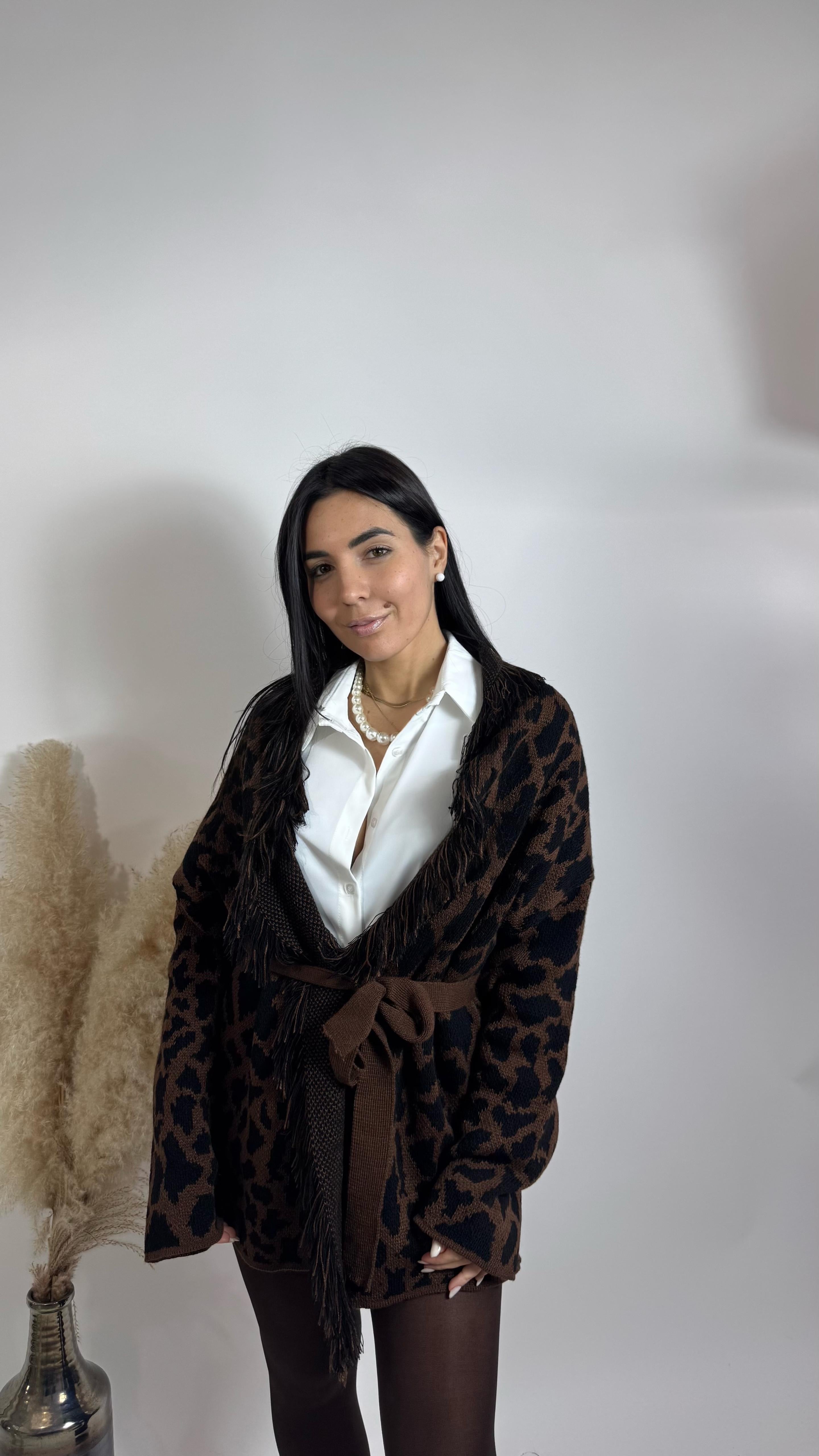 Cardigan Etnico Animalier