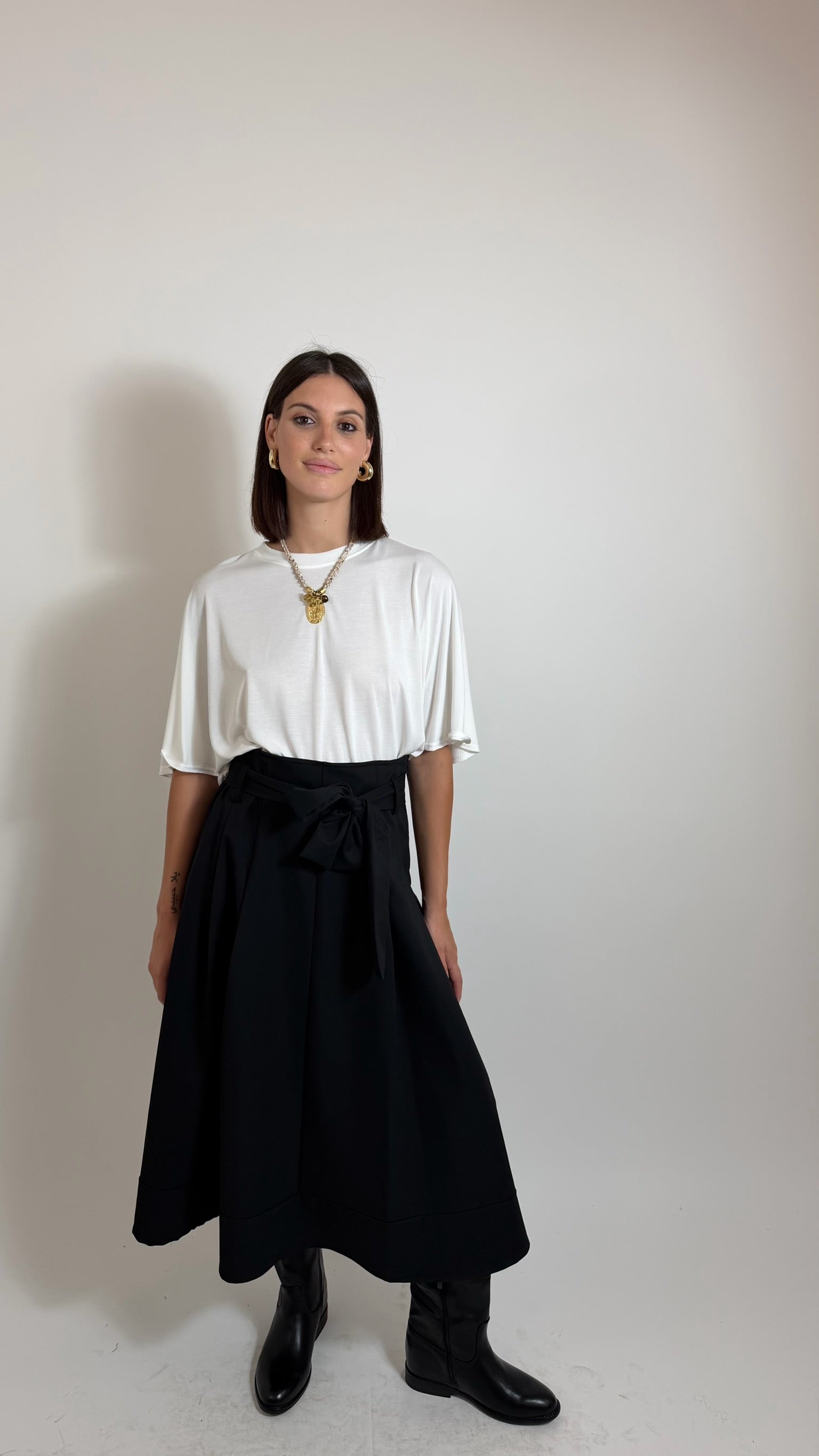 Gonna Pantalone Couture Nero