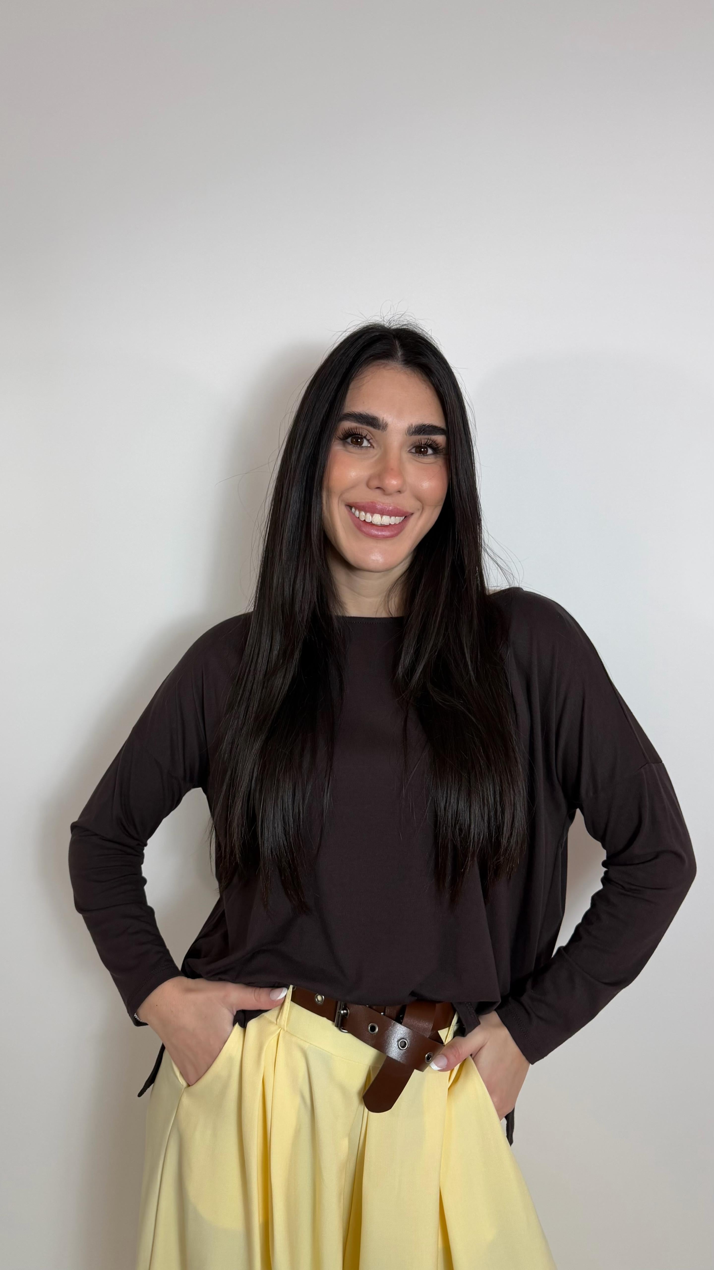 Maglia Kim Oversize Choco