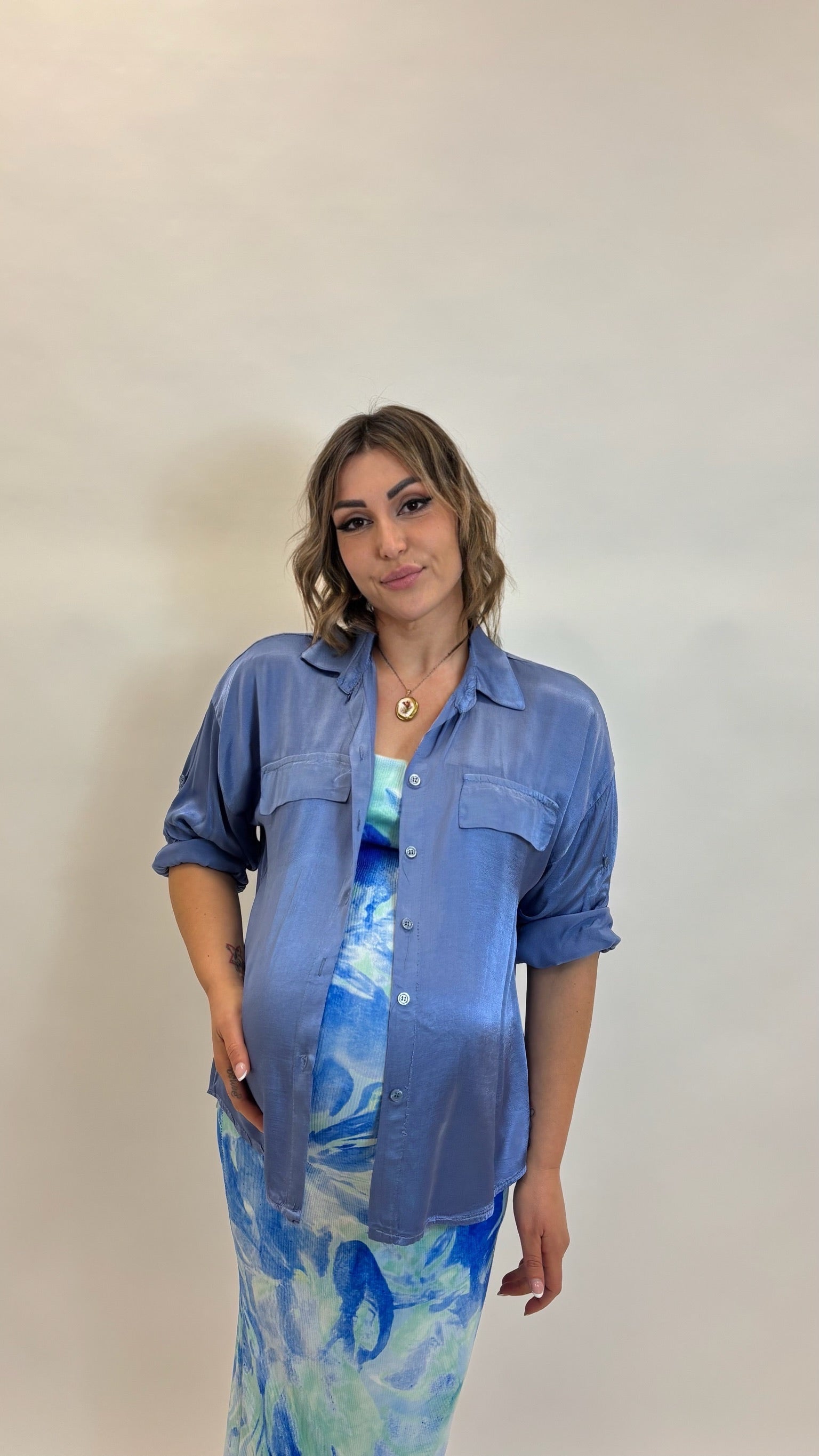 Camicia Sunset Ceruleo