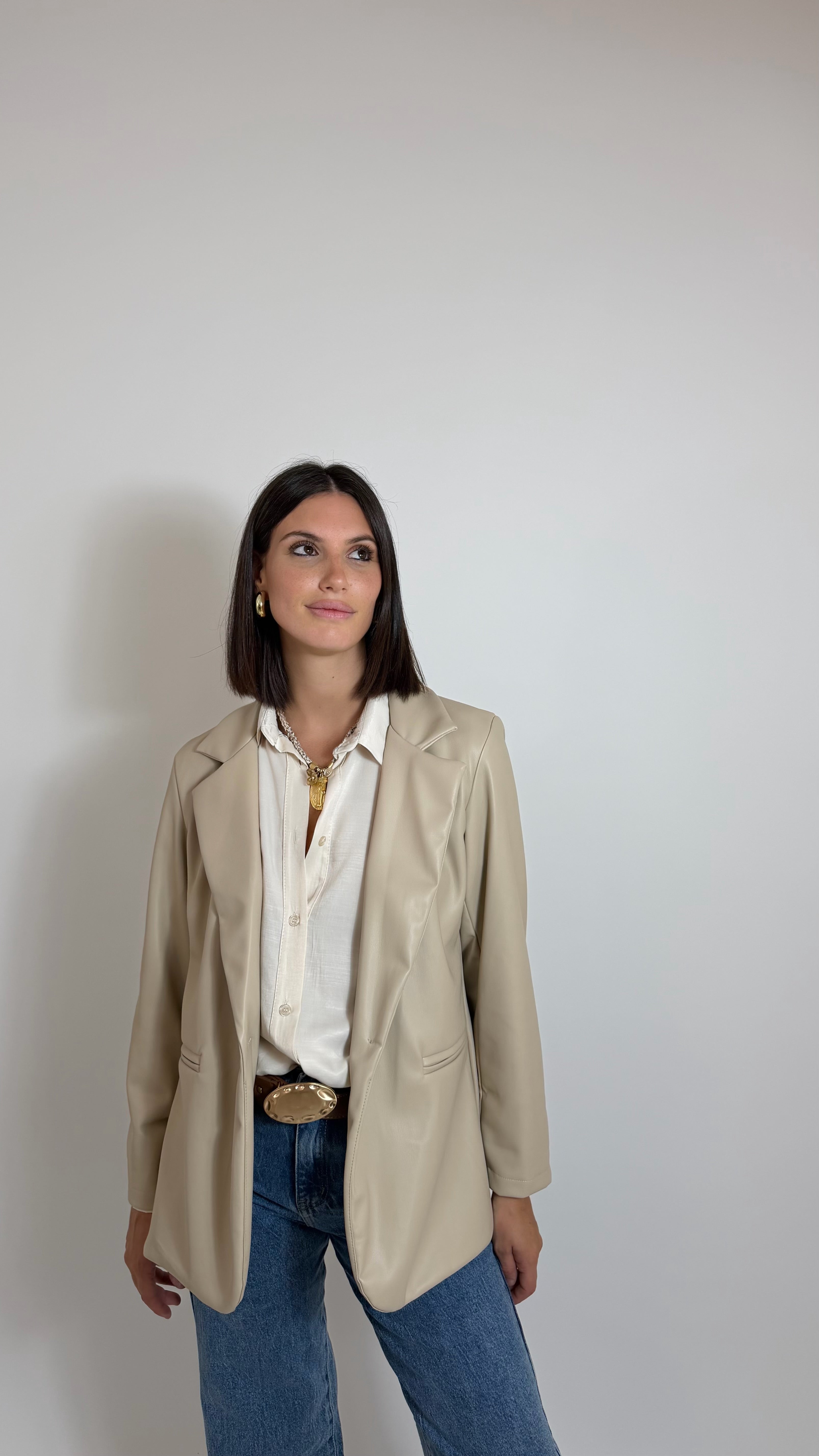 Blazer Ecopelle Burro