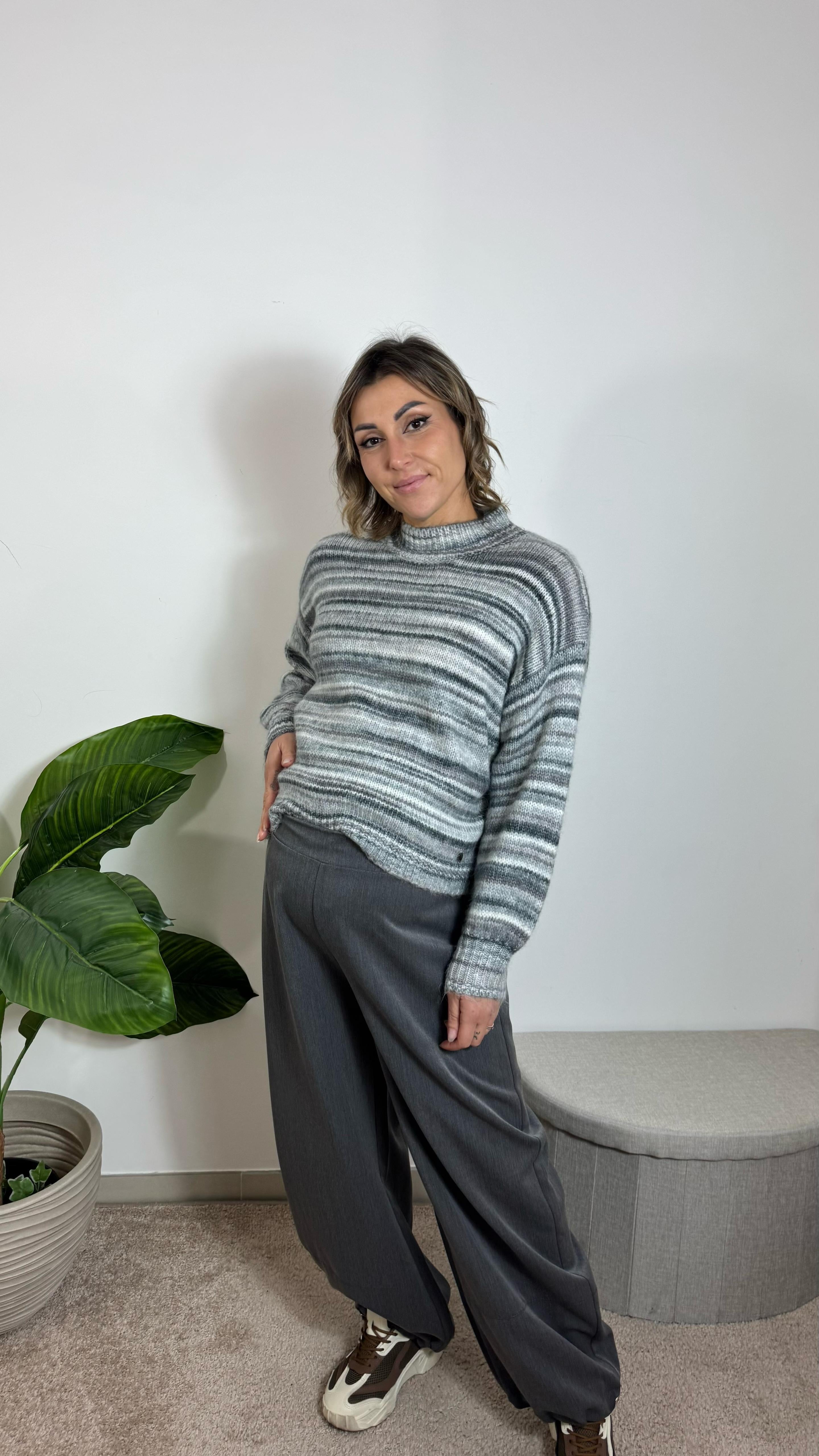 Pantalone Comfy Balloon Grigio Perla