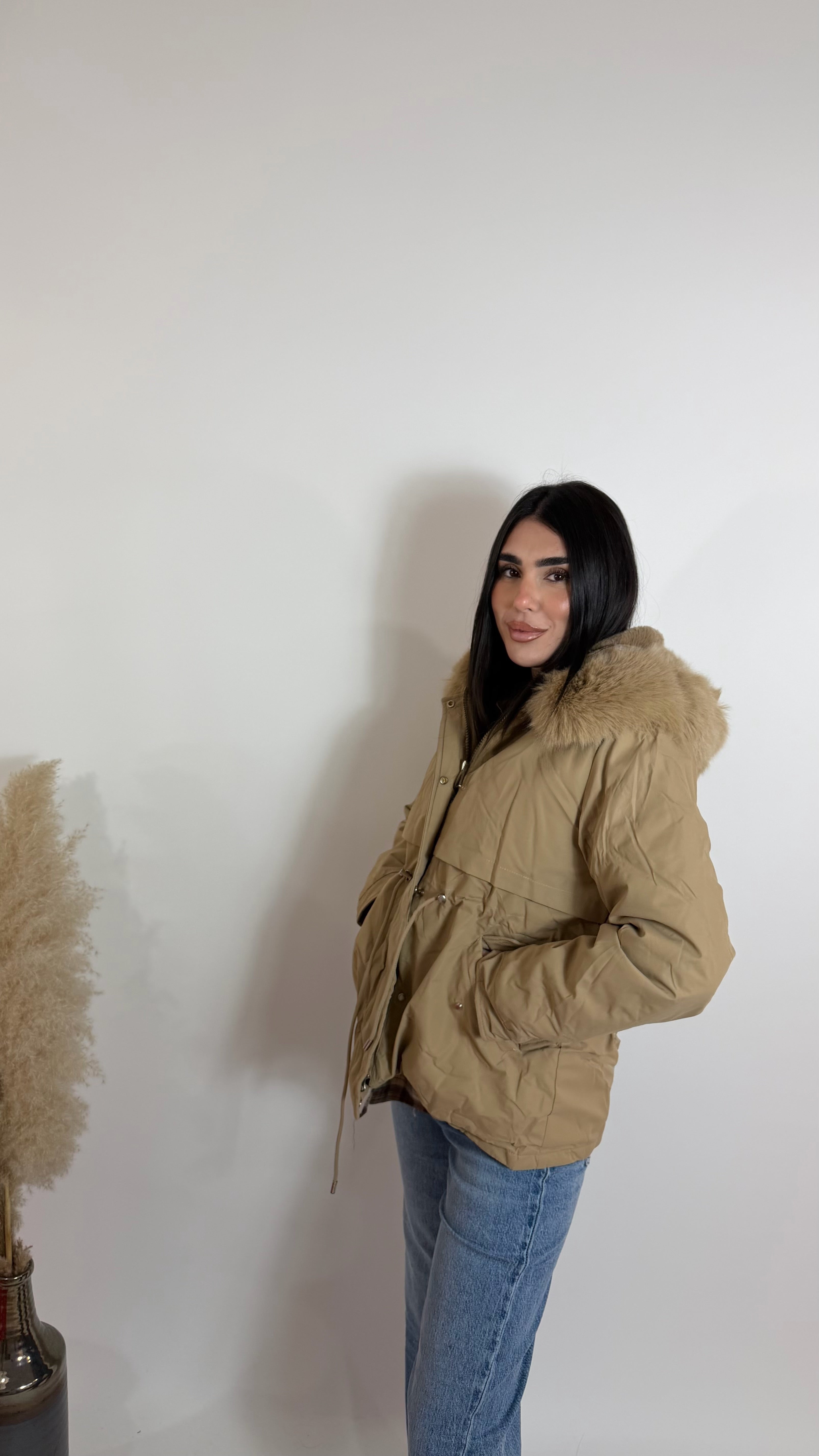 Parka Coat Nude