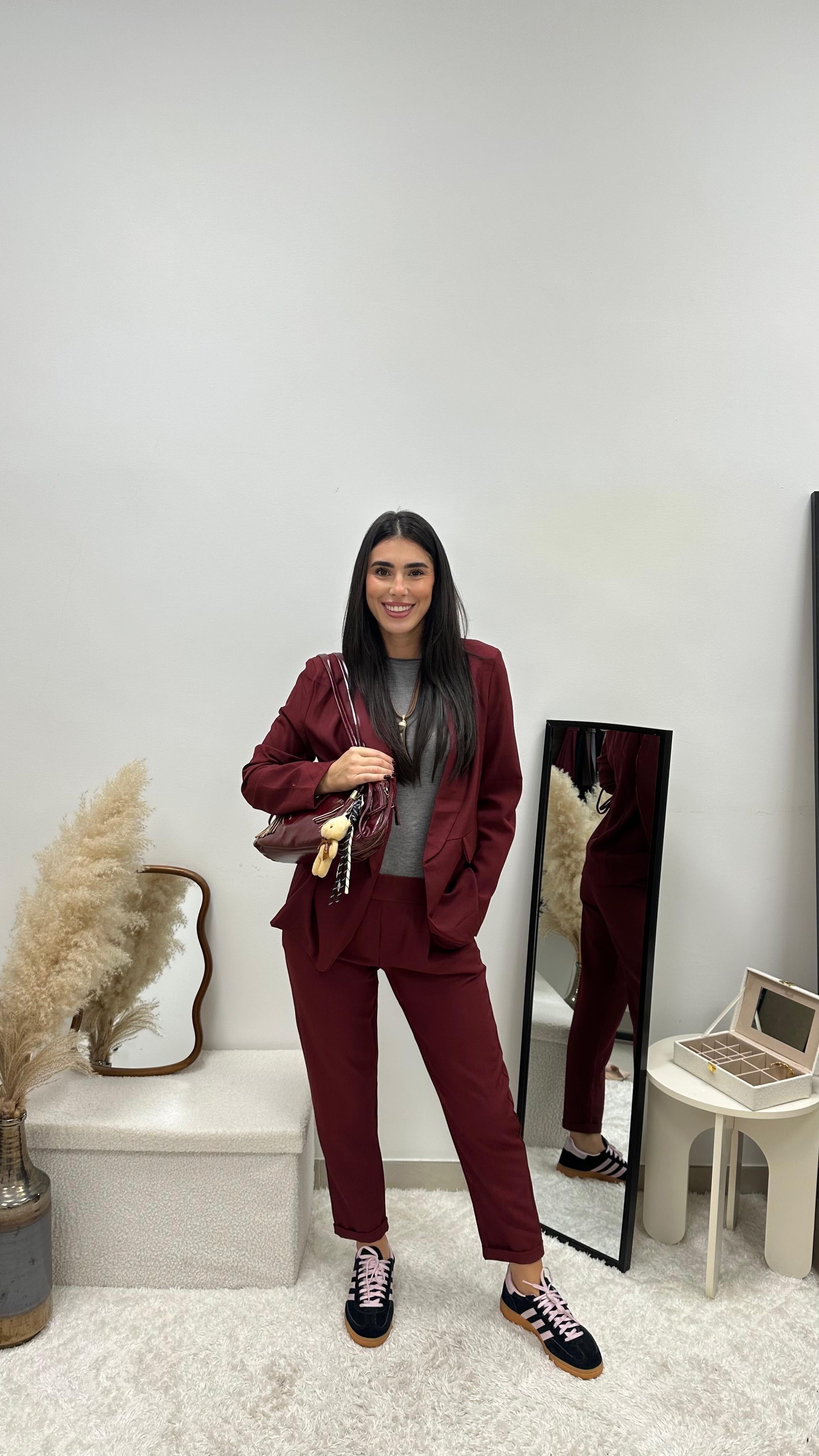 Tailleur Essential Burgundy