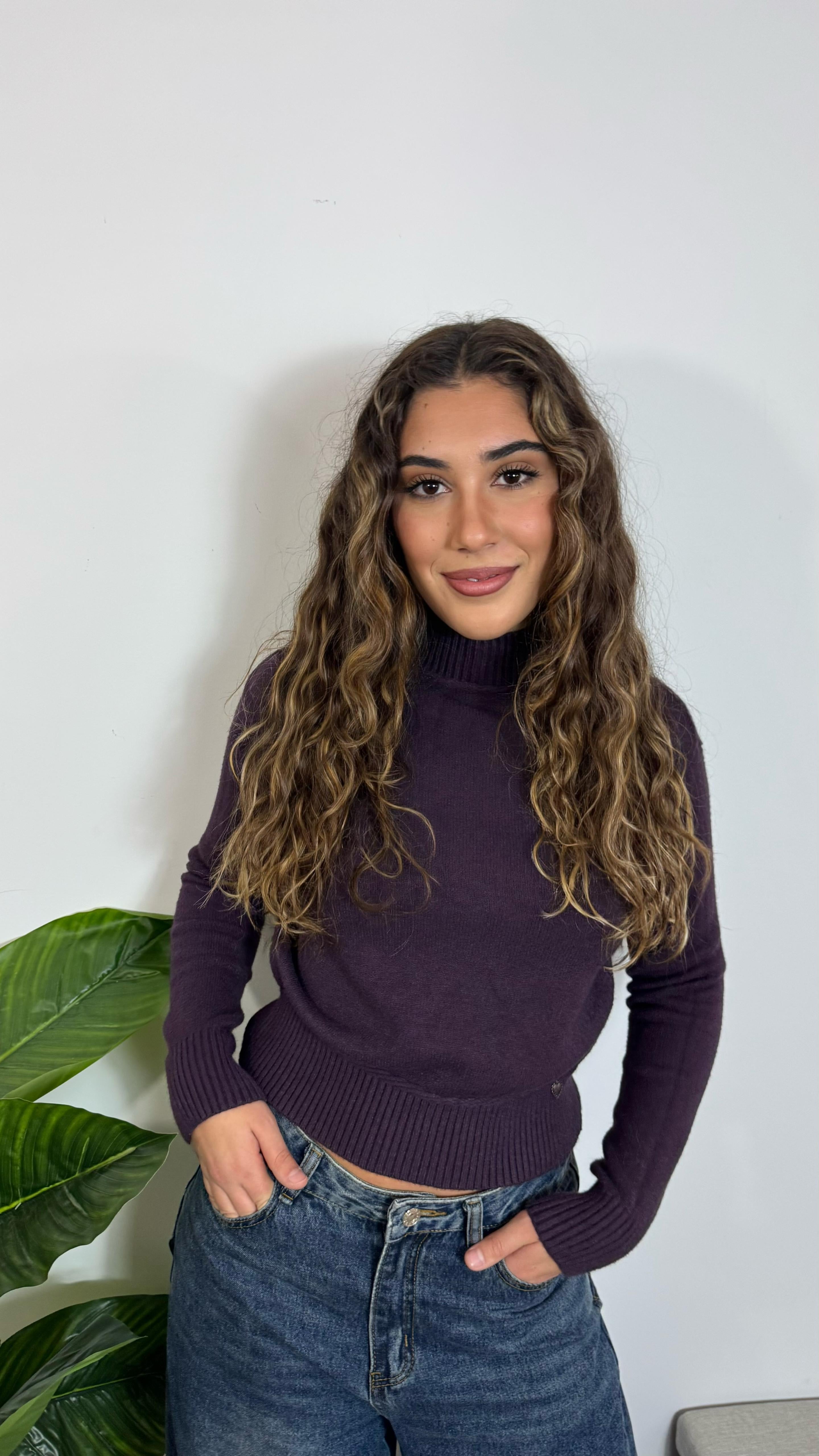 Pull Cozy Rib Prugna