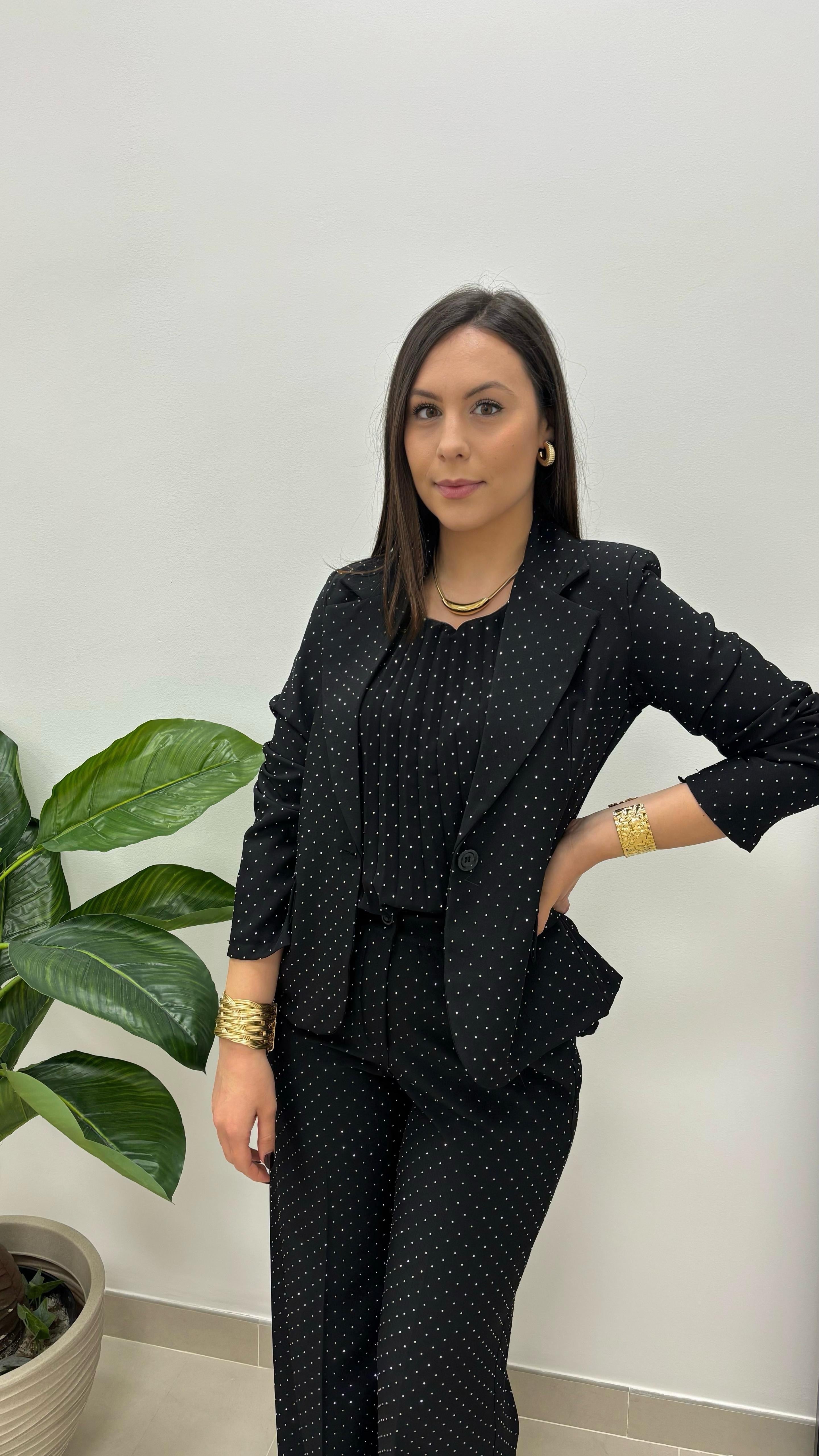 Blusa Sparkling Nera