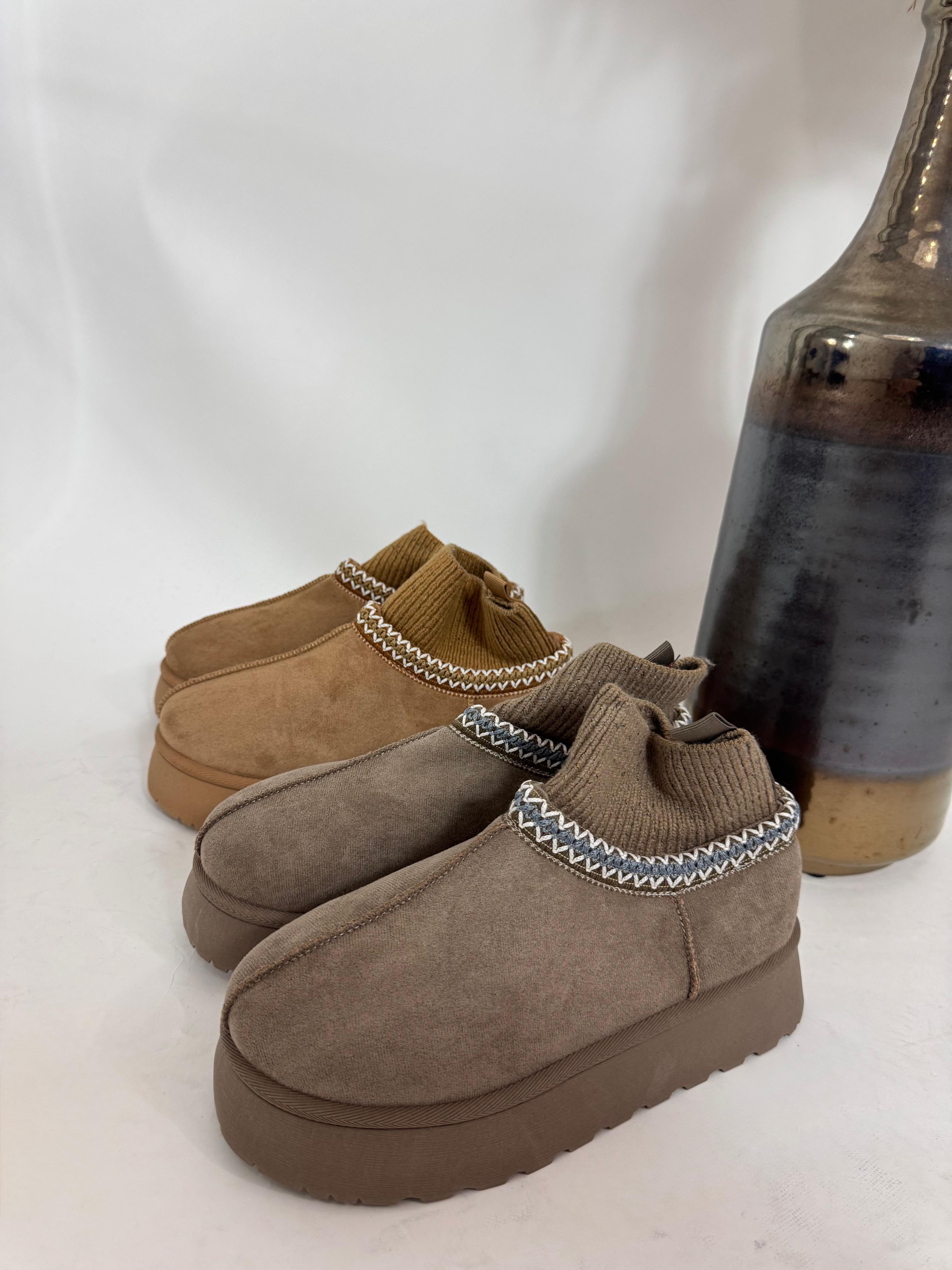 Sock Ugg Boots - Taupe