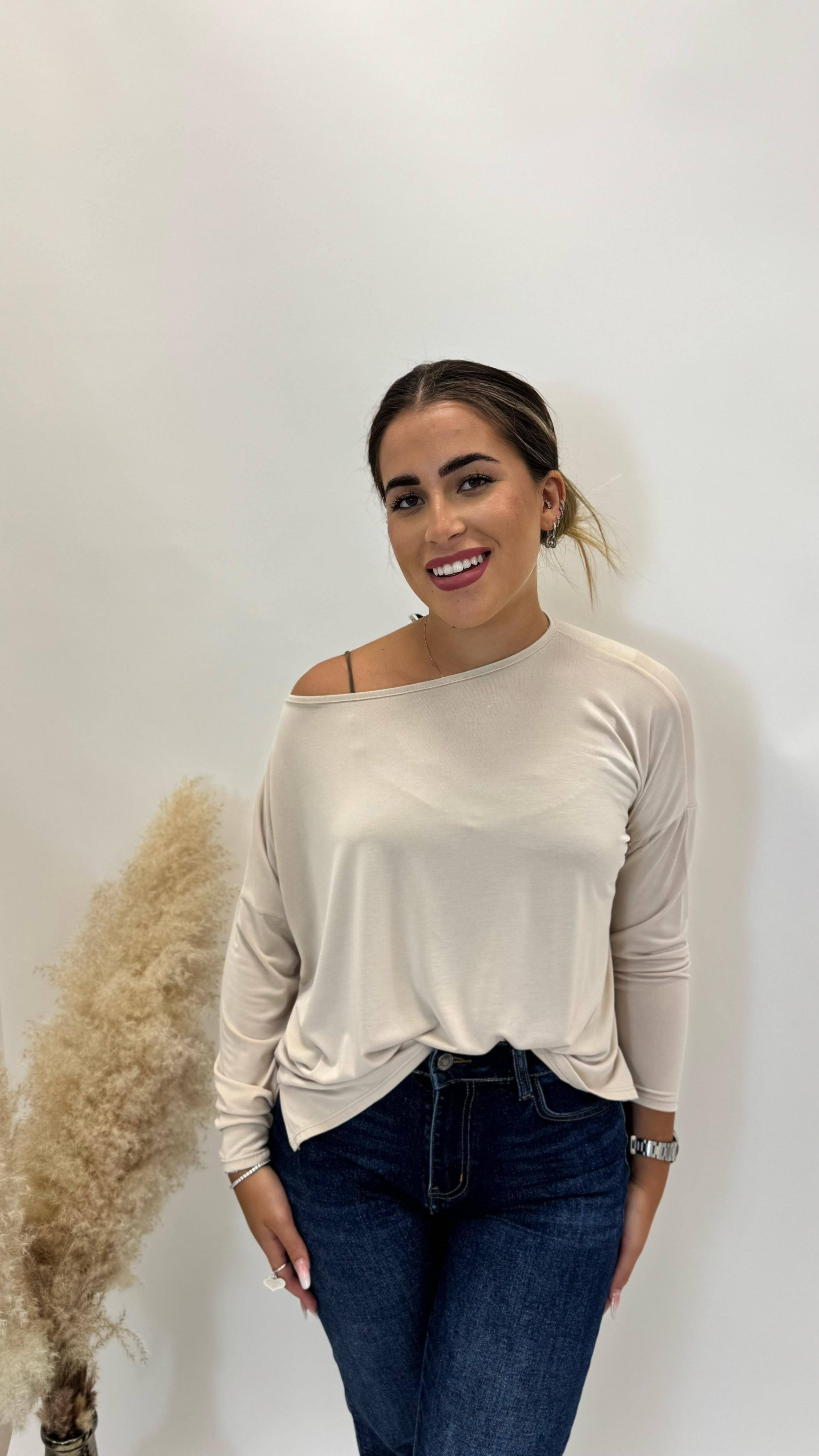 Maglia Kim Oversize Nude