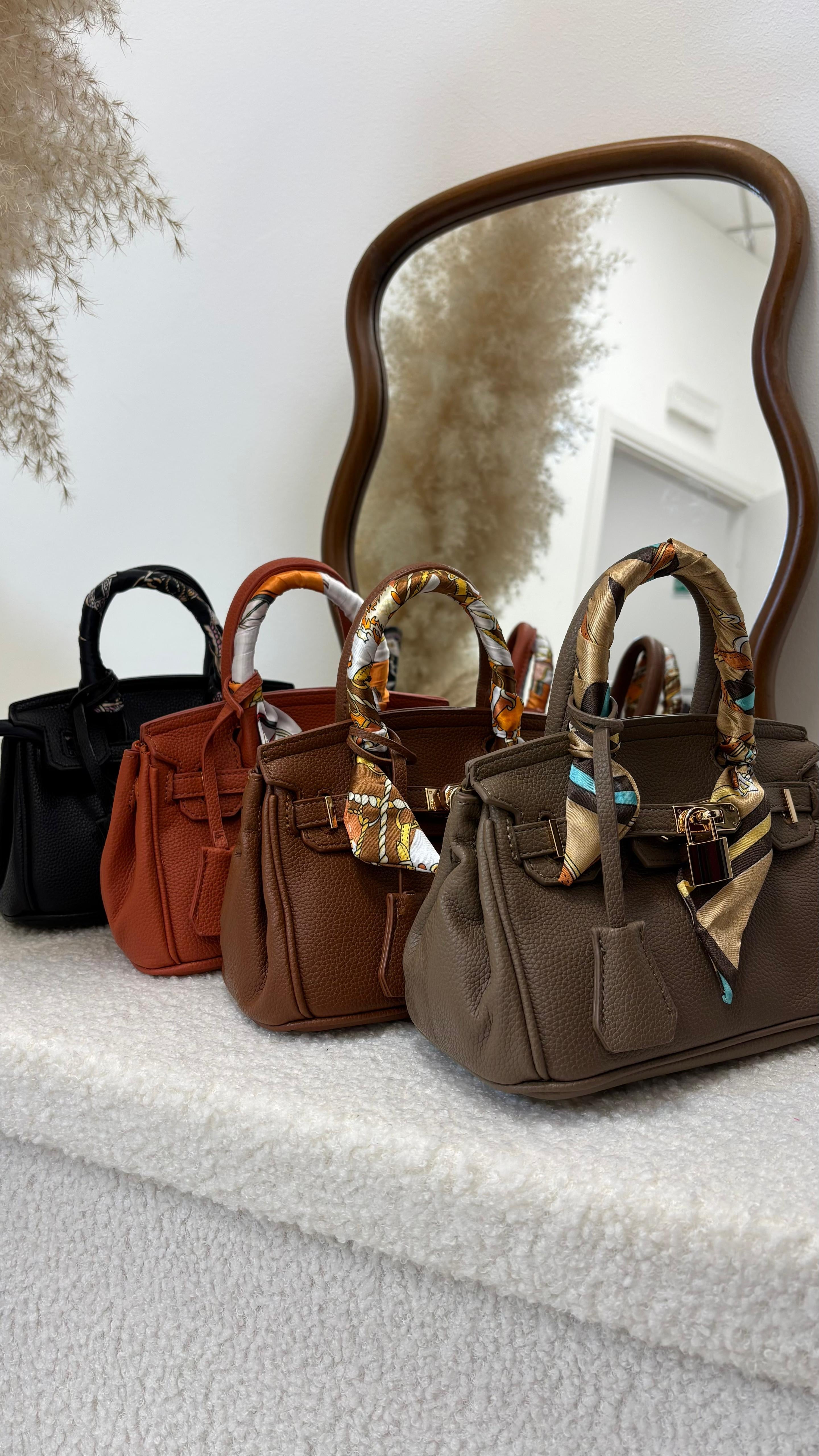 Mini Bag Kelly Foulard Nera