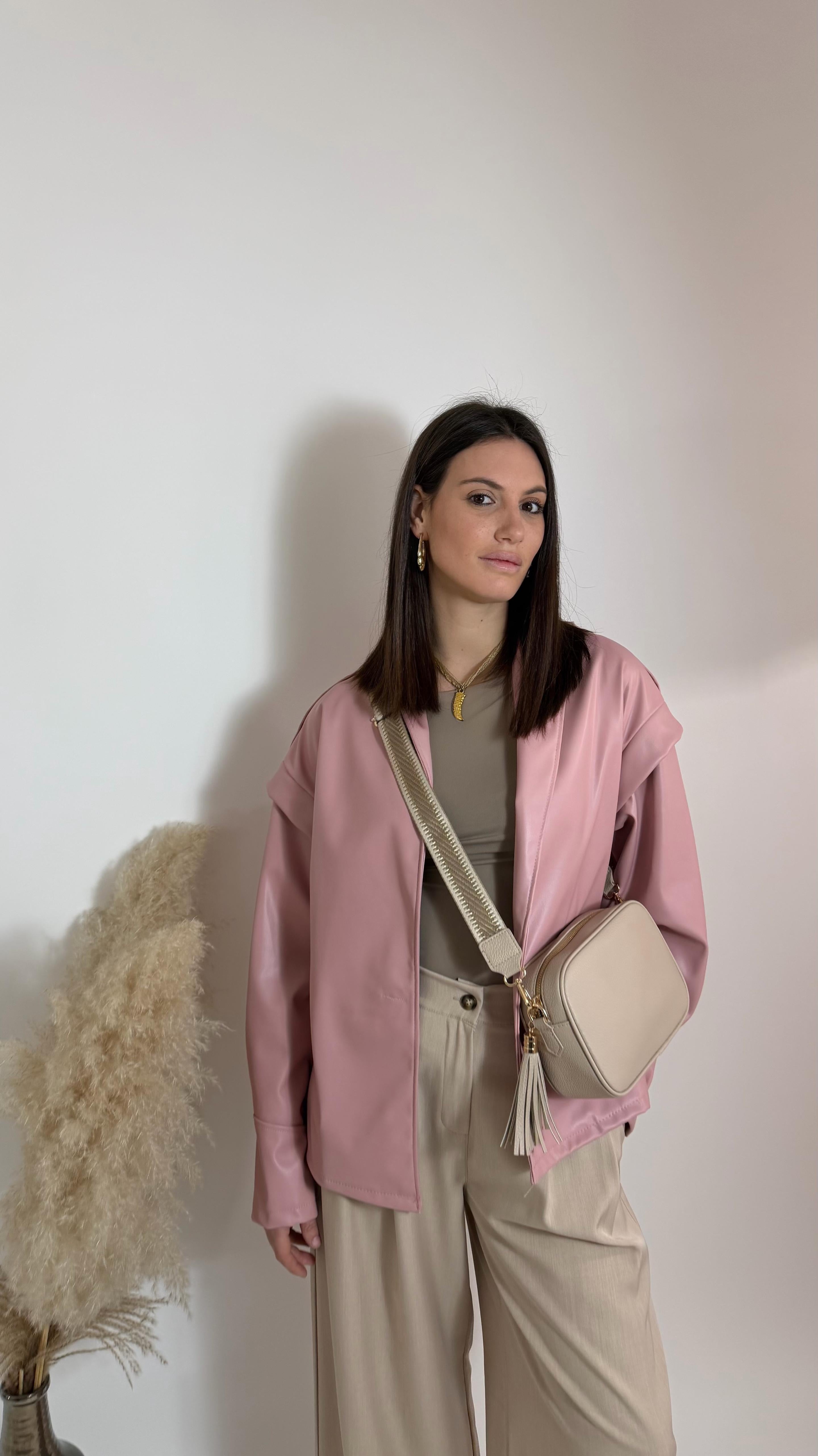 Mini Trench Strutturato Eco Rosa