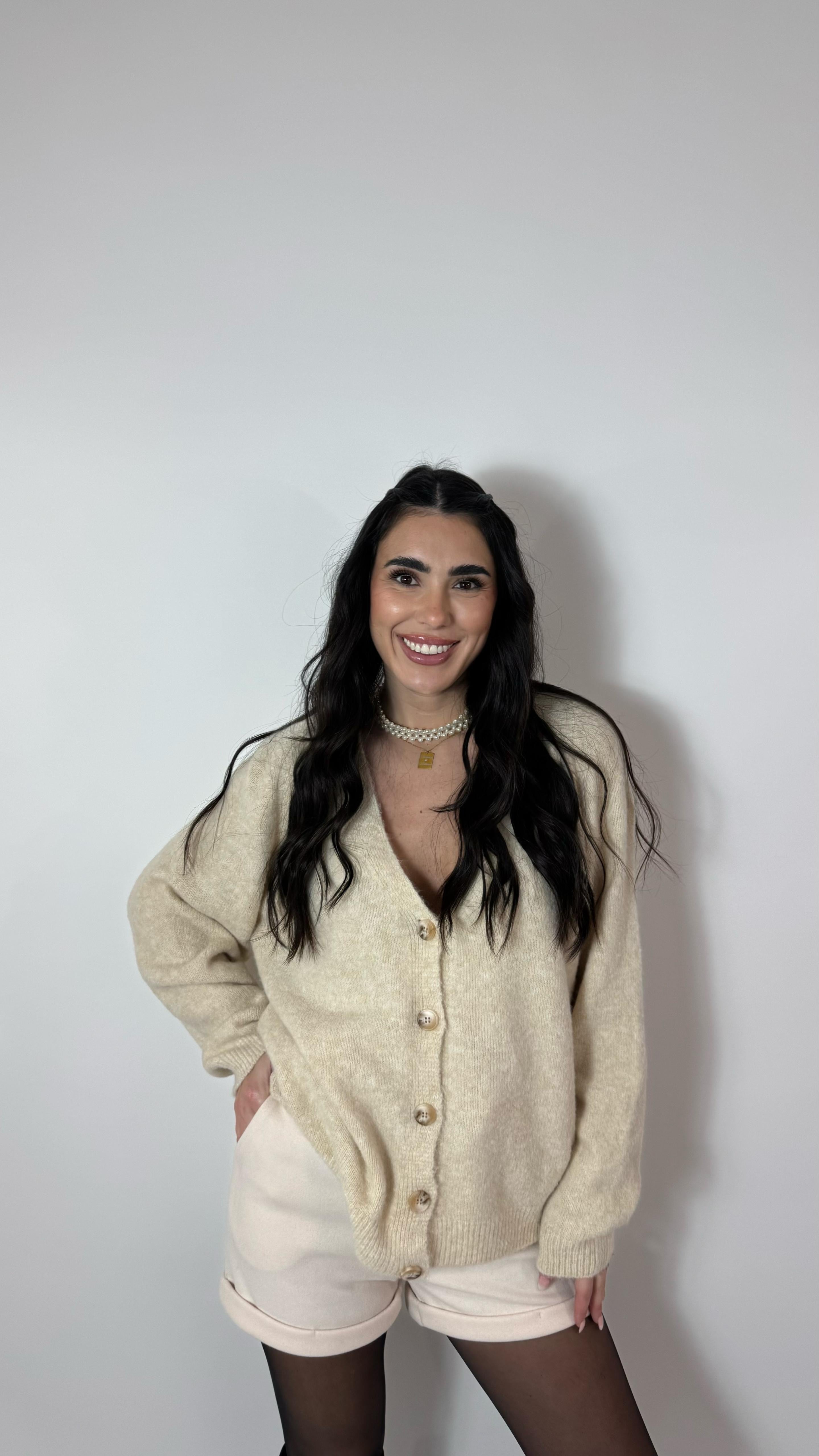 Shorts In Panno Burro - Cinta Inclusa