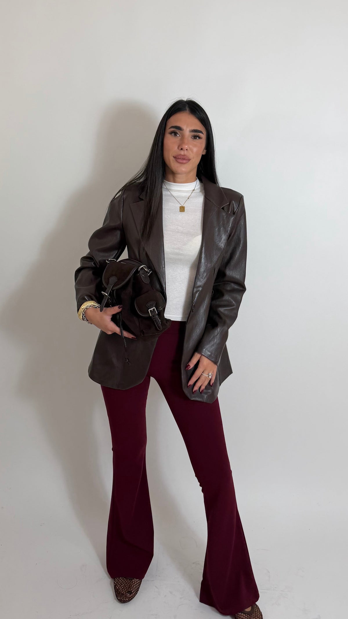 Jeggins Flare Be You Burgundy