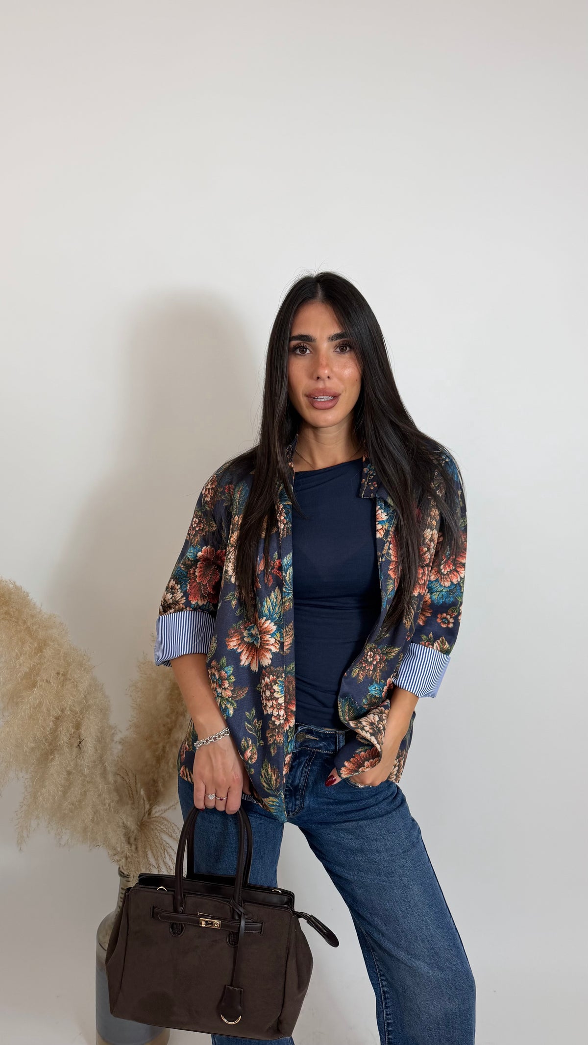 Giacca Floral Chic