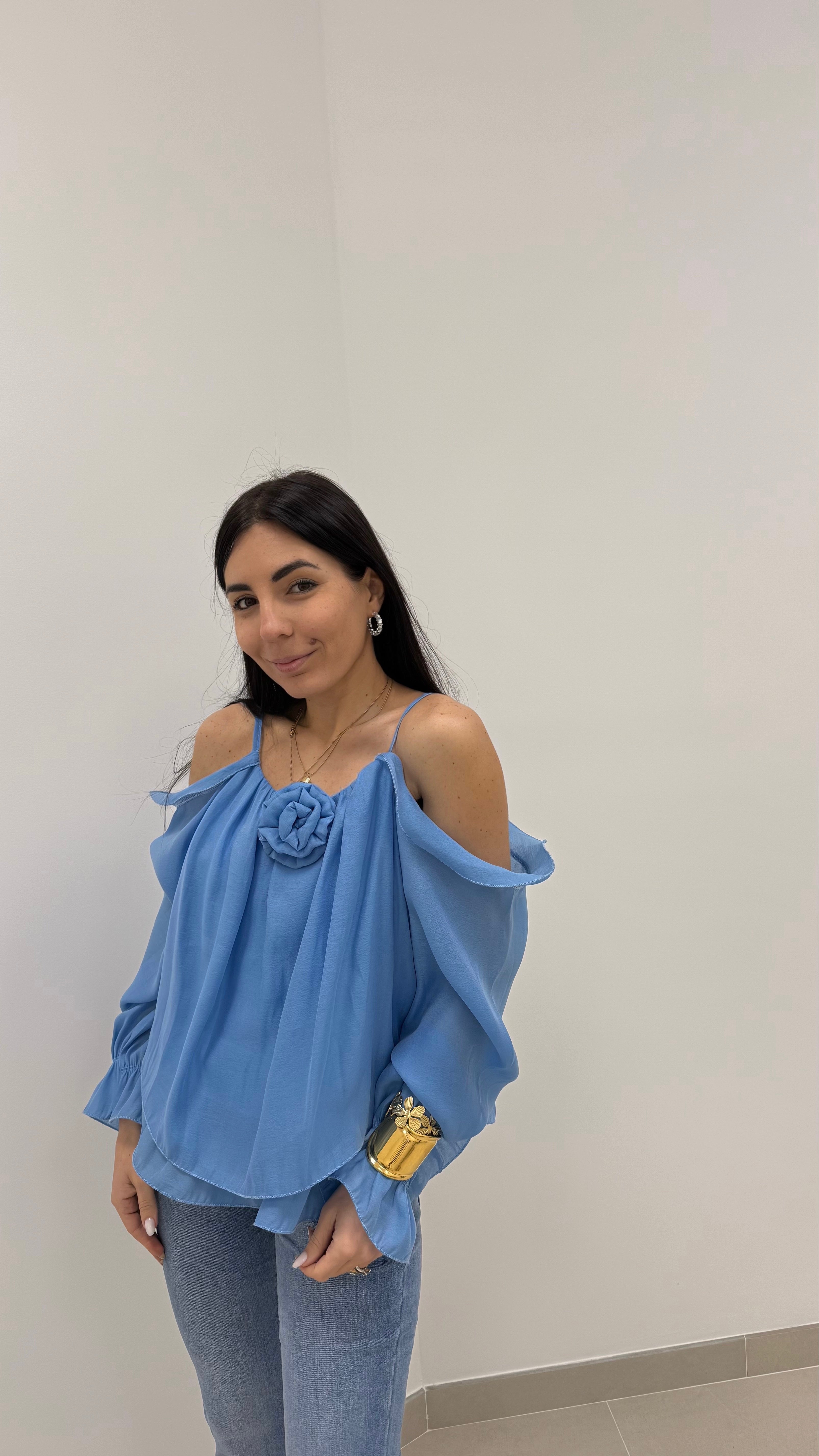 Blusa Chiffon Carta da zucchero
