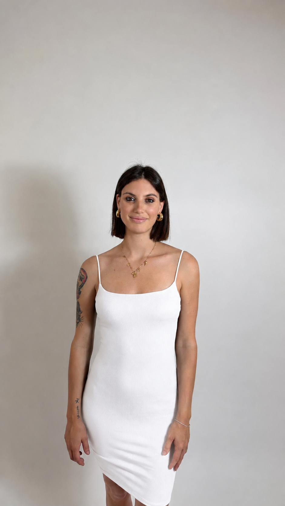 Mini Abito Basic Bianco