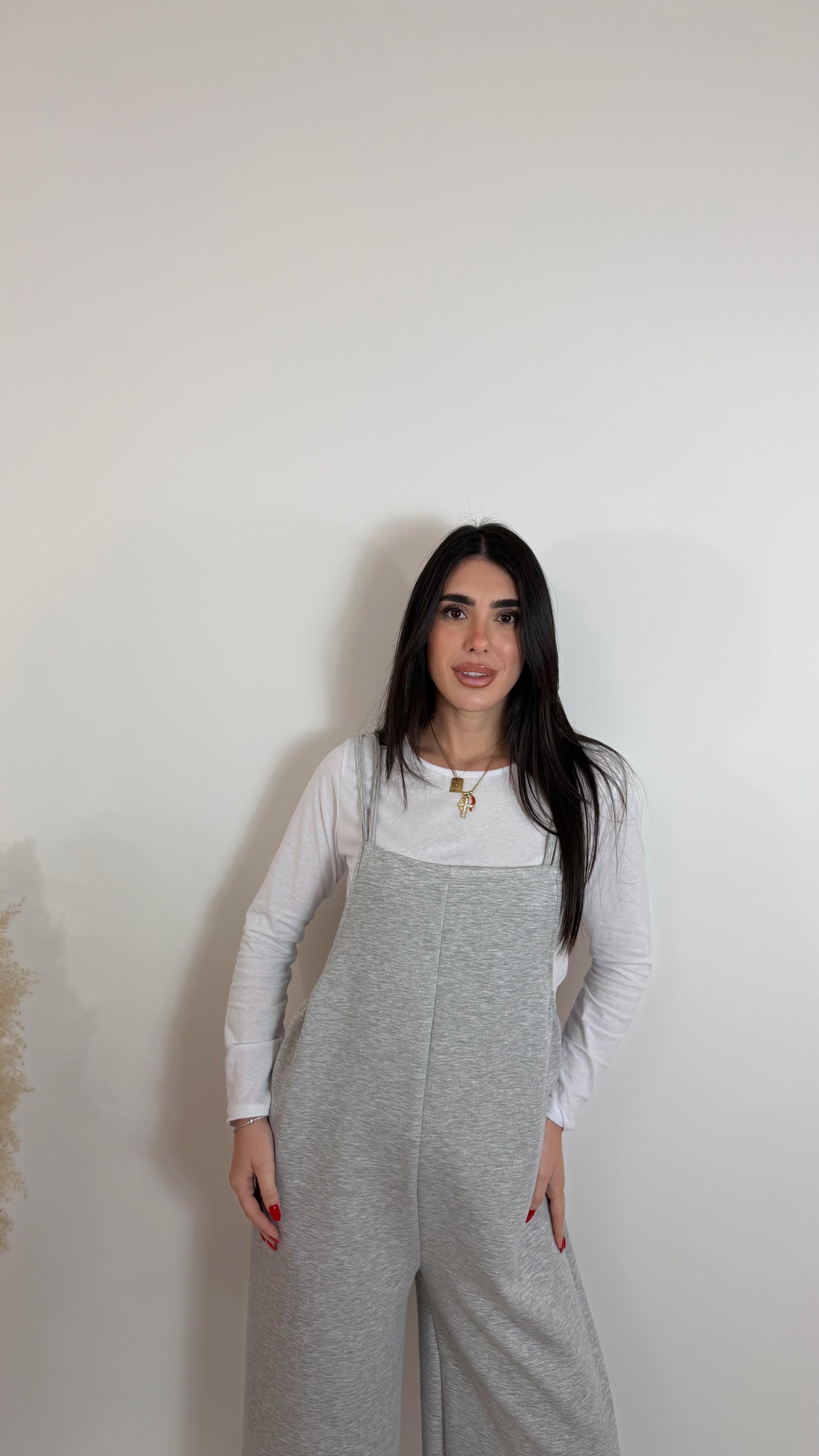 Salopette Comfy-Urban Grigio Perla