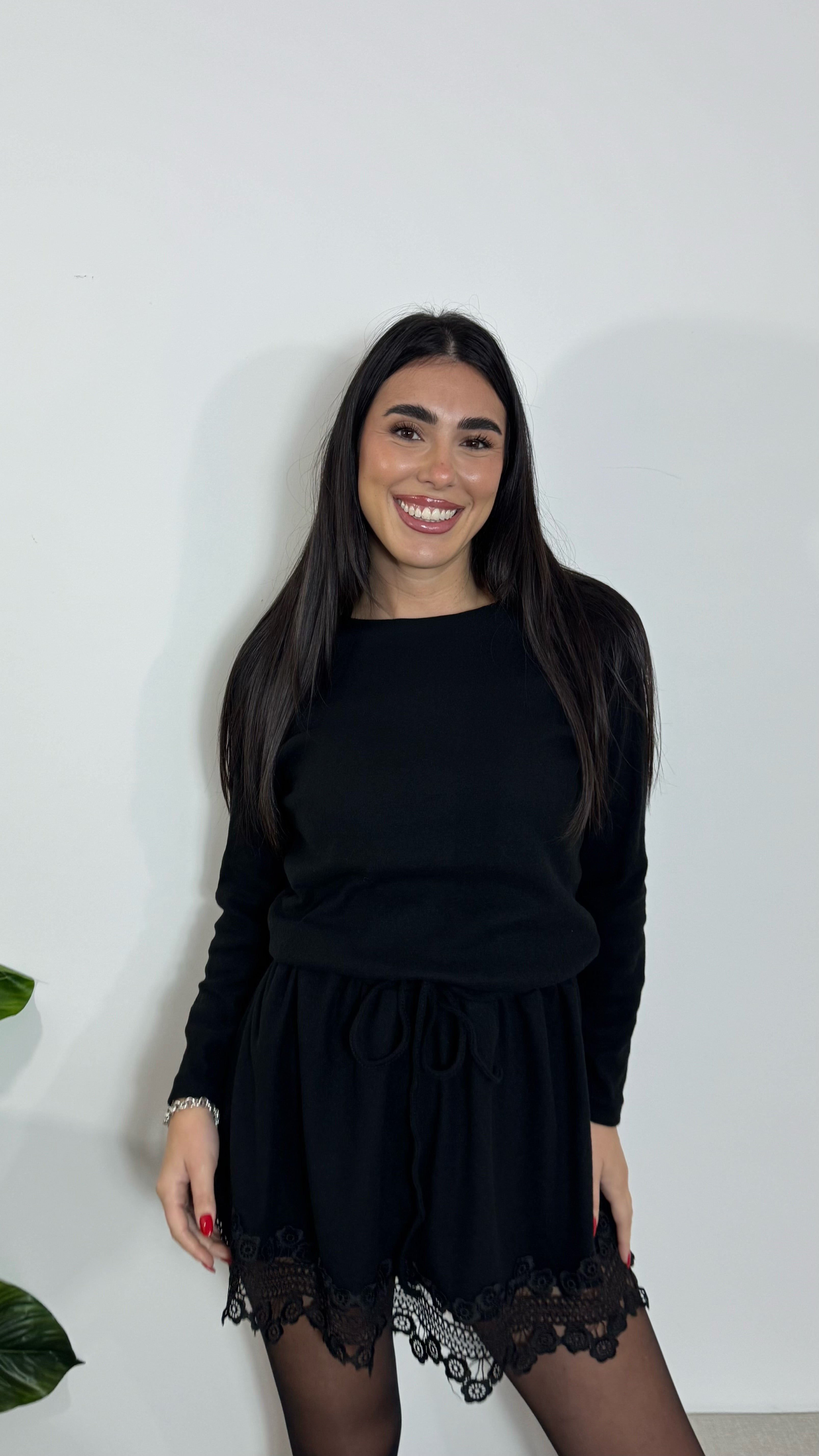 Abito Lace Comfort Nero