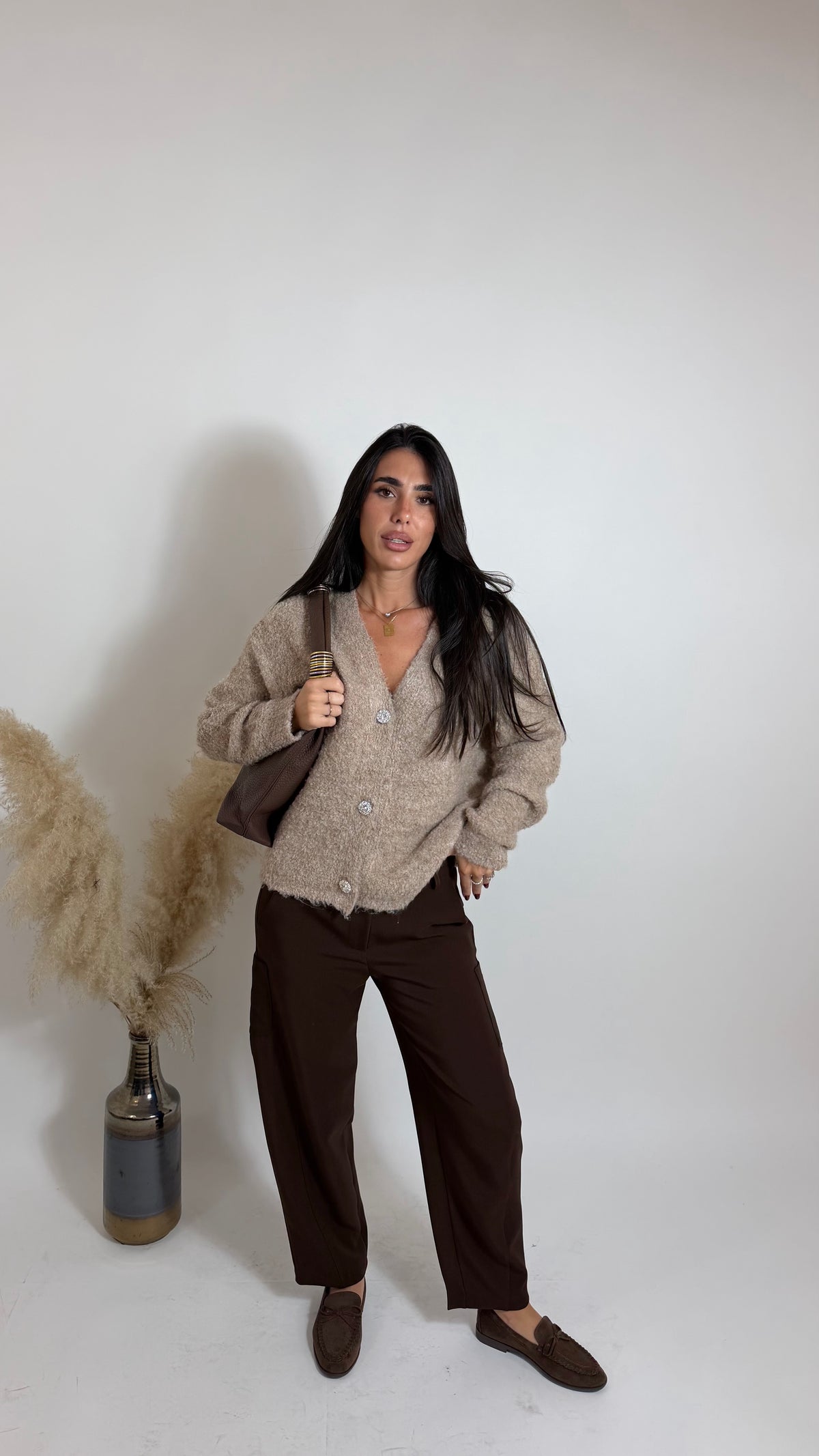 Pantalone Cargo Barrel Choco