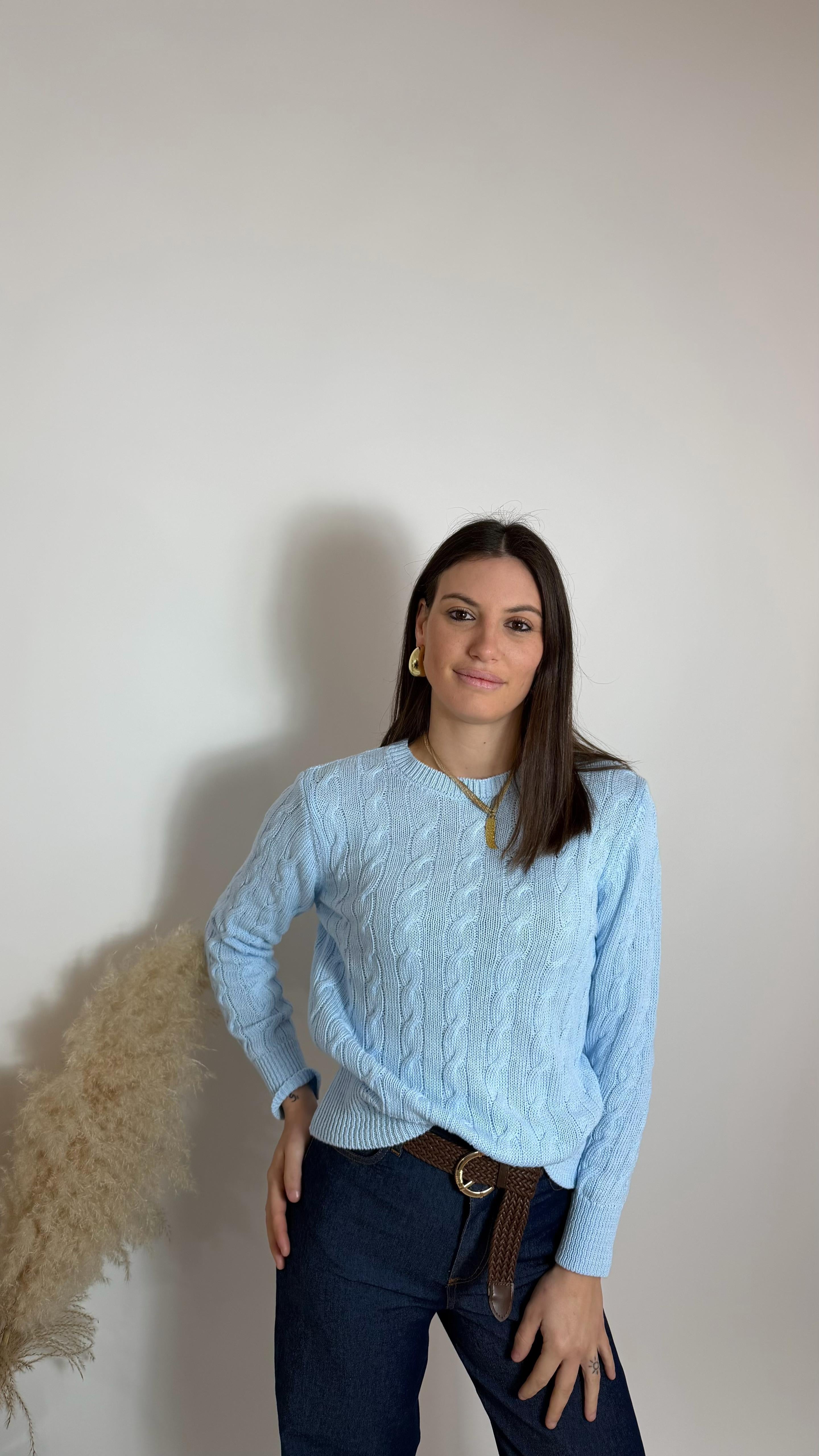 Pull Treccia Audrey Celeste