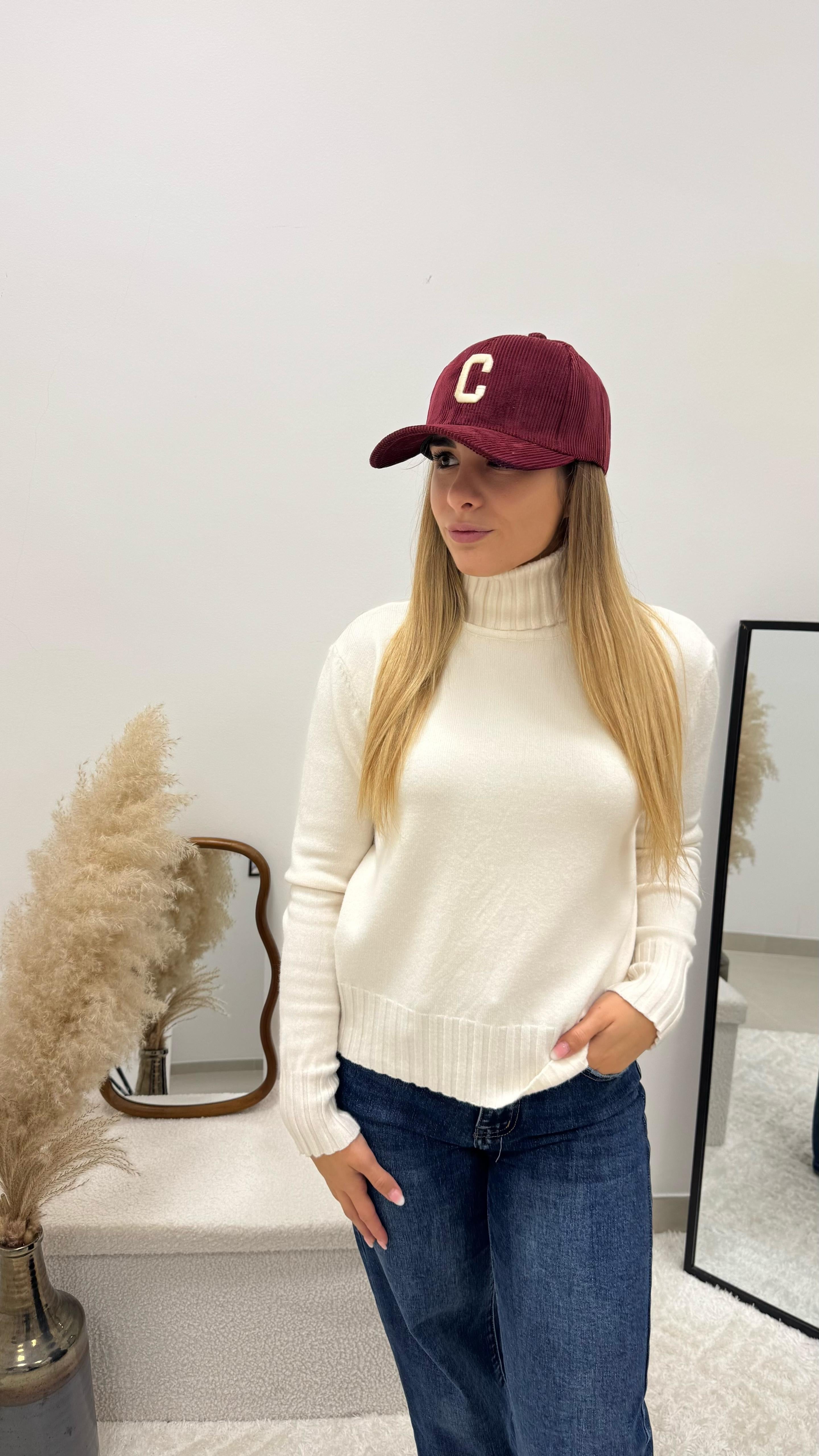 Baseball Cap Rennino Burgundy