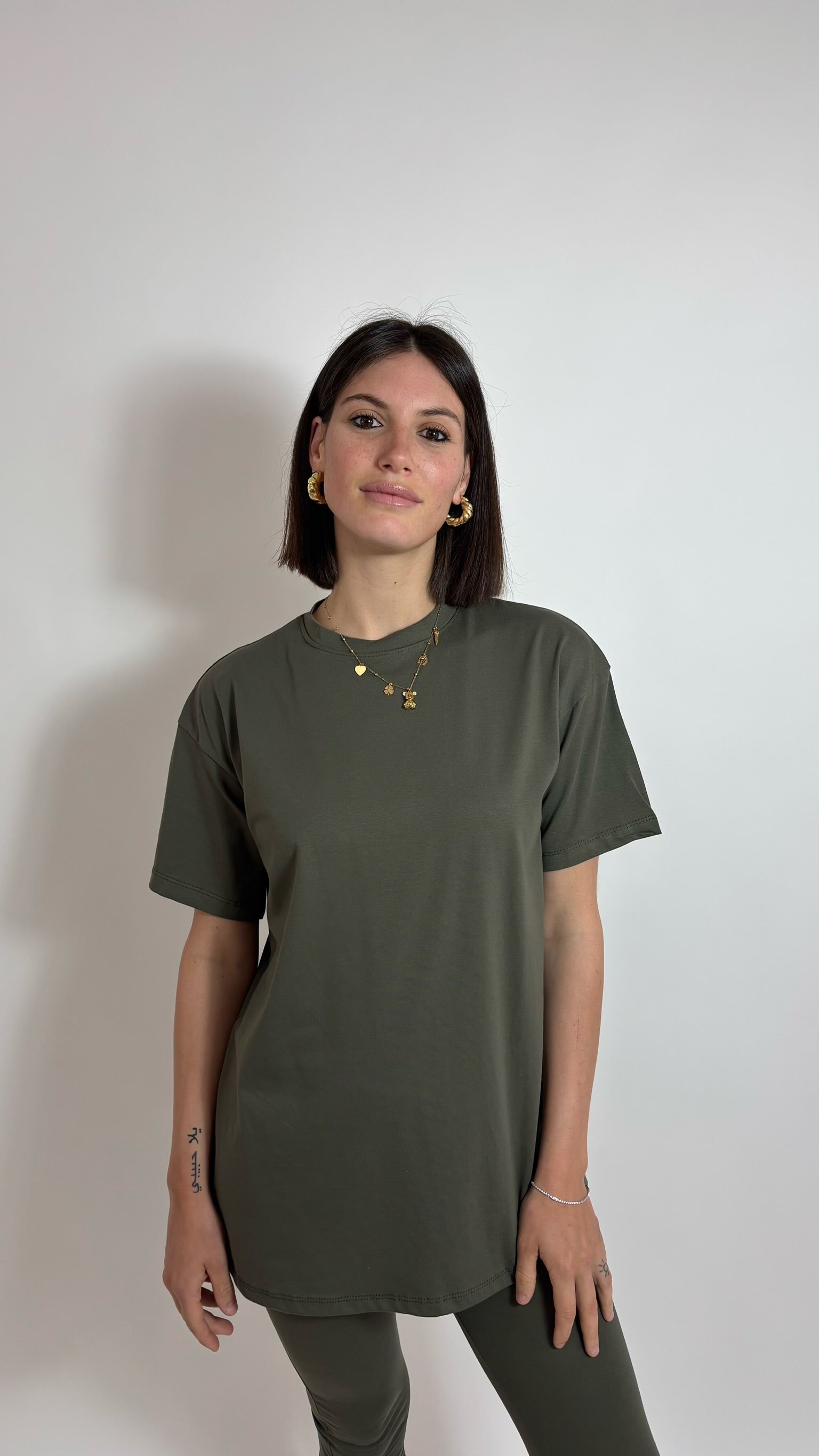 T-shirt Over Verde Utility