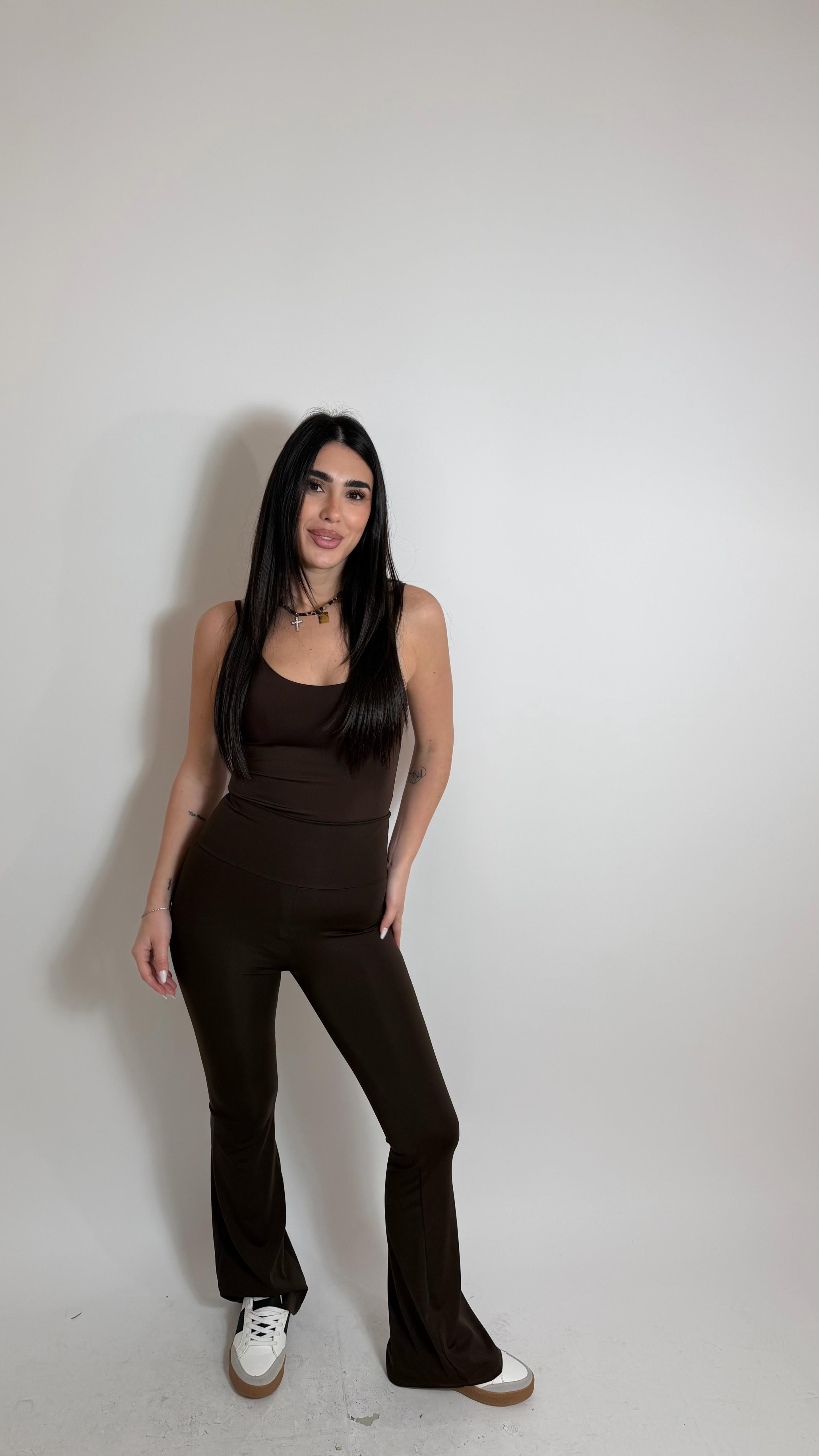 Panta Flare Lycra Choco