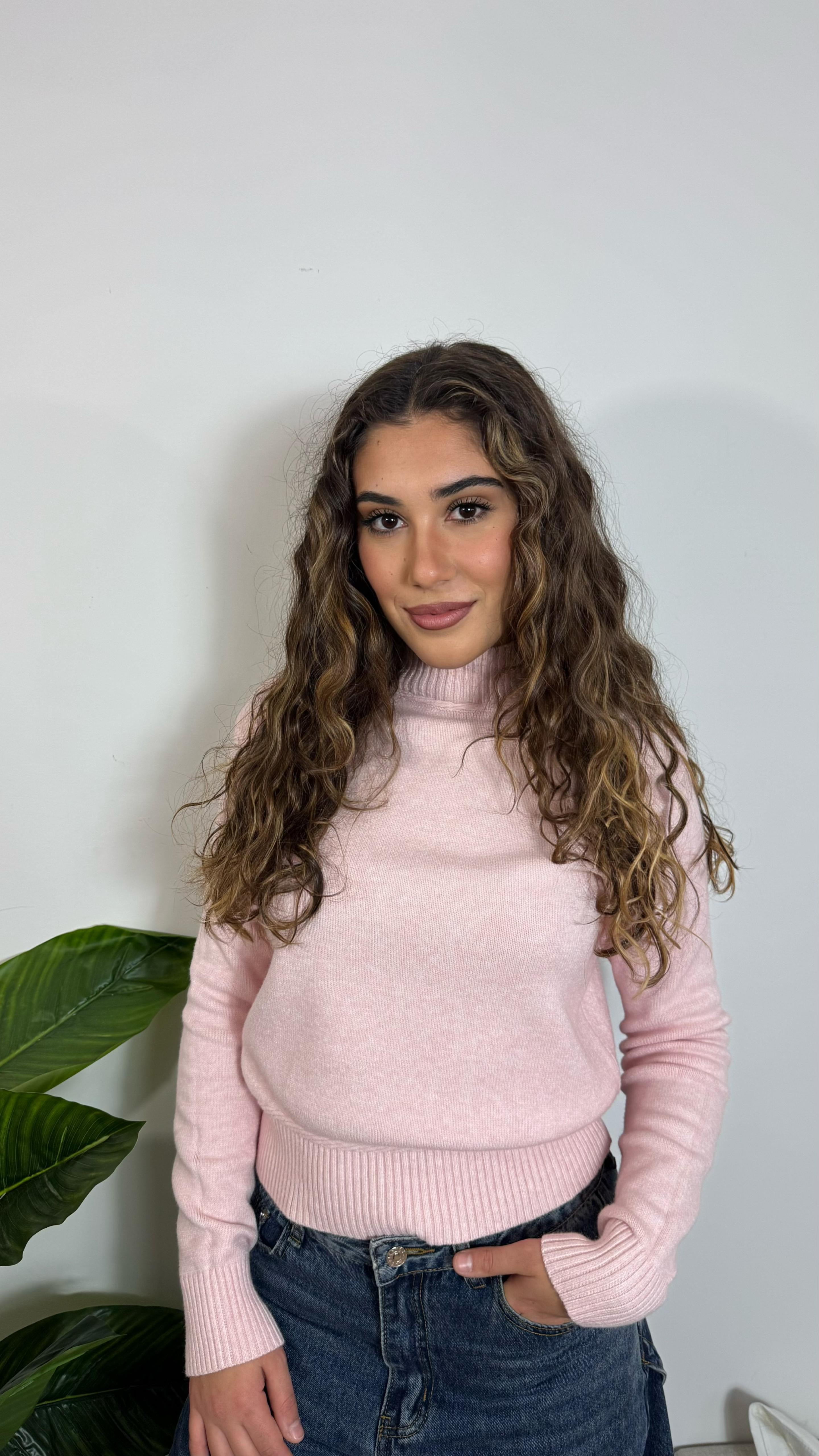 Pull Cozy Rib Pink Soft