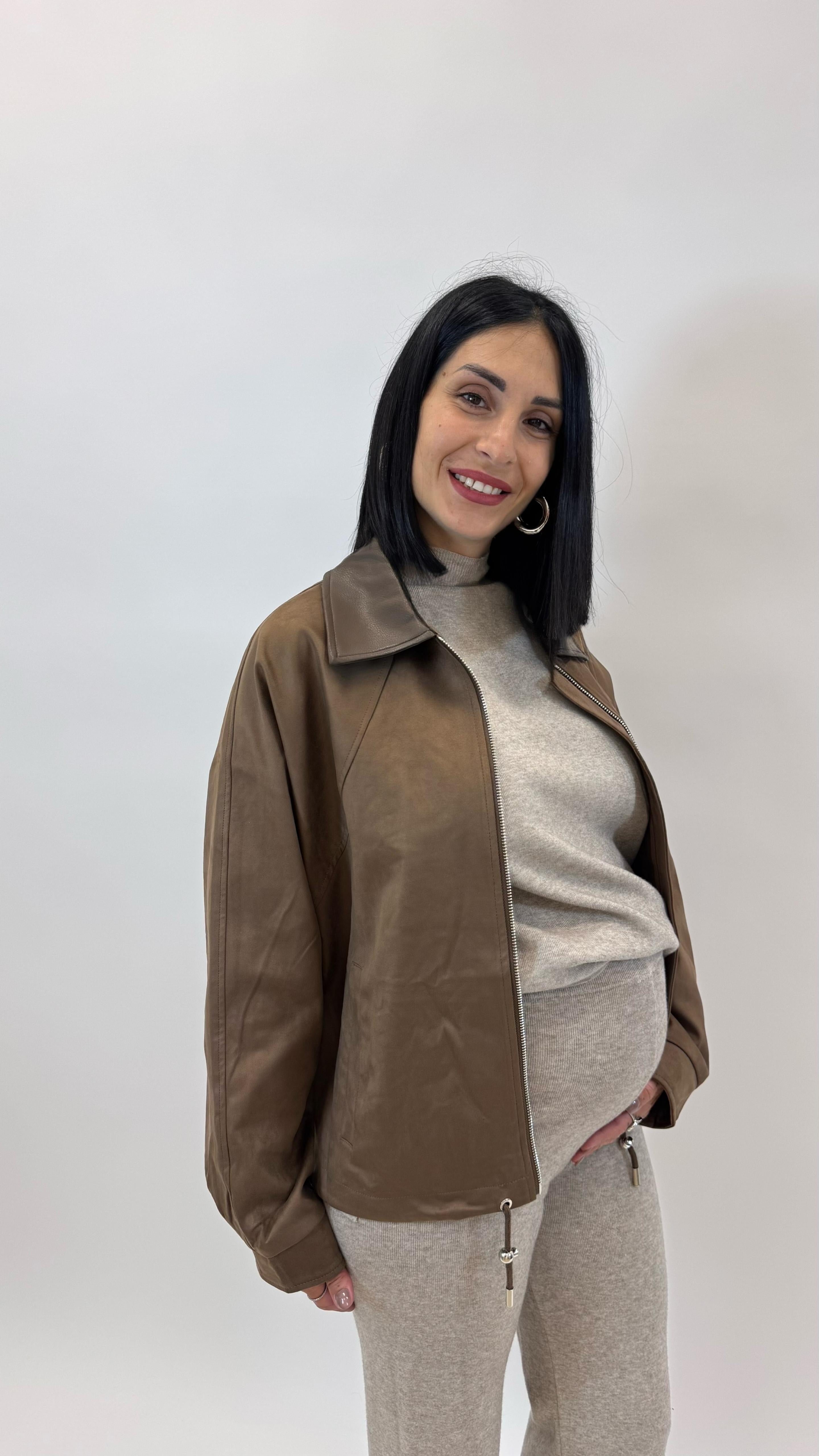 Bomber Old Inserto Ecopelle