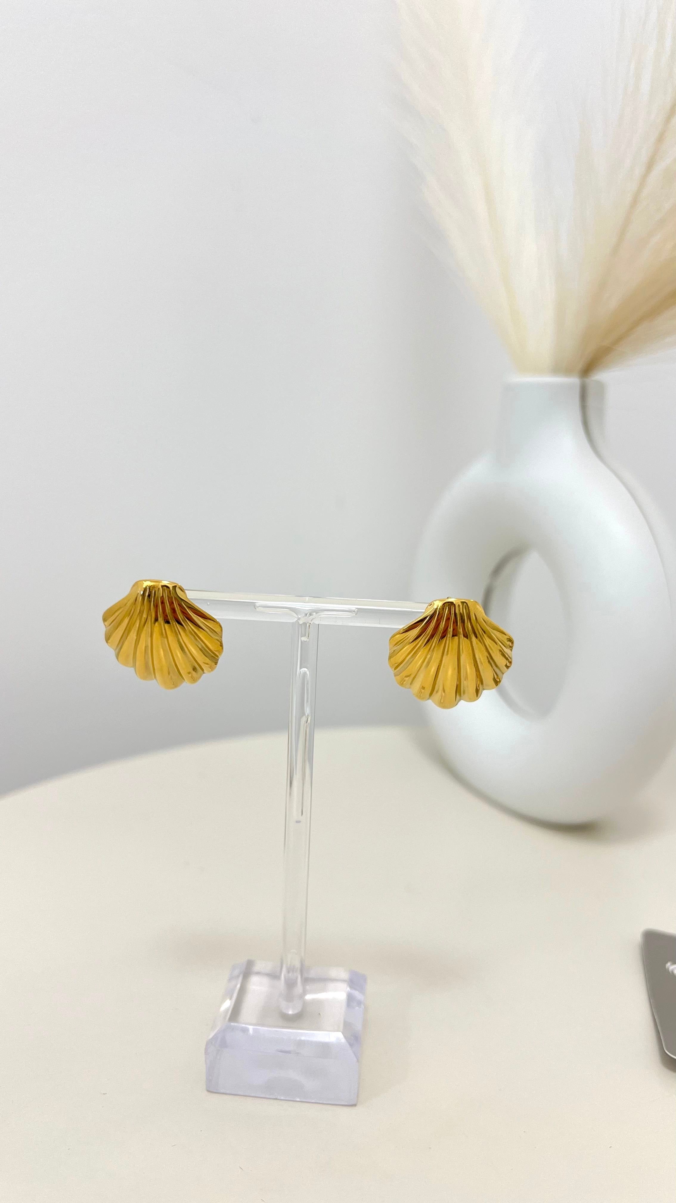 Orecchini Conchiglia Gold