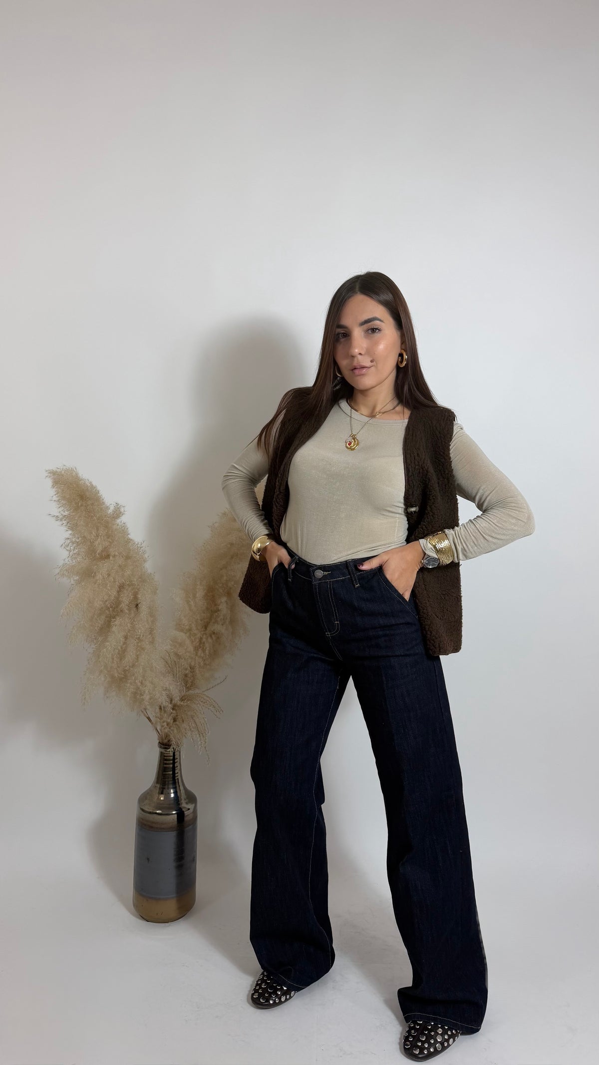 Denim Dark Wide Leg
