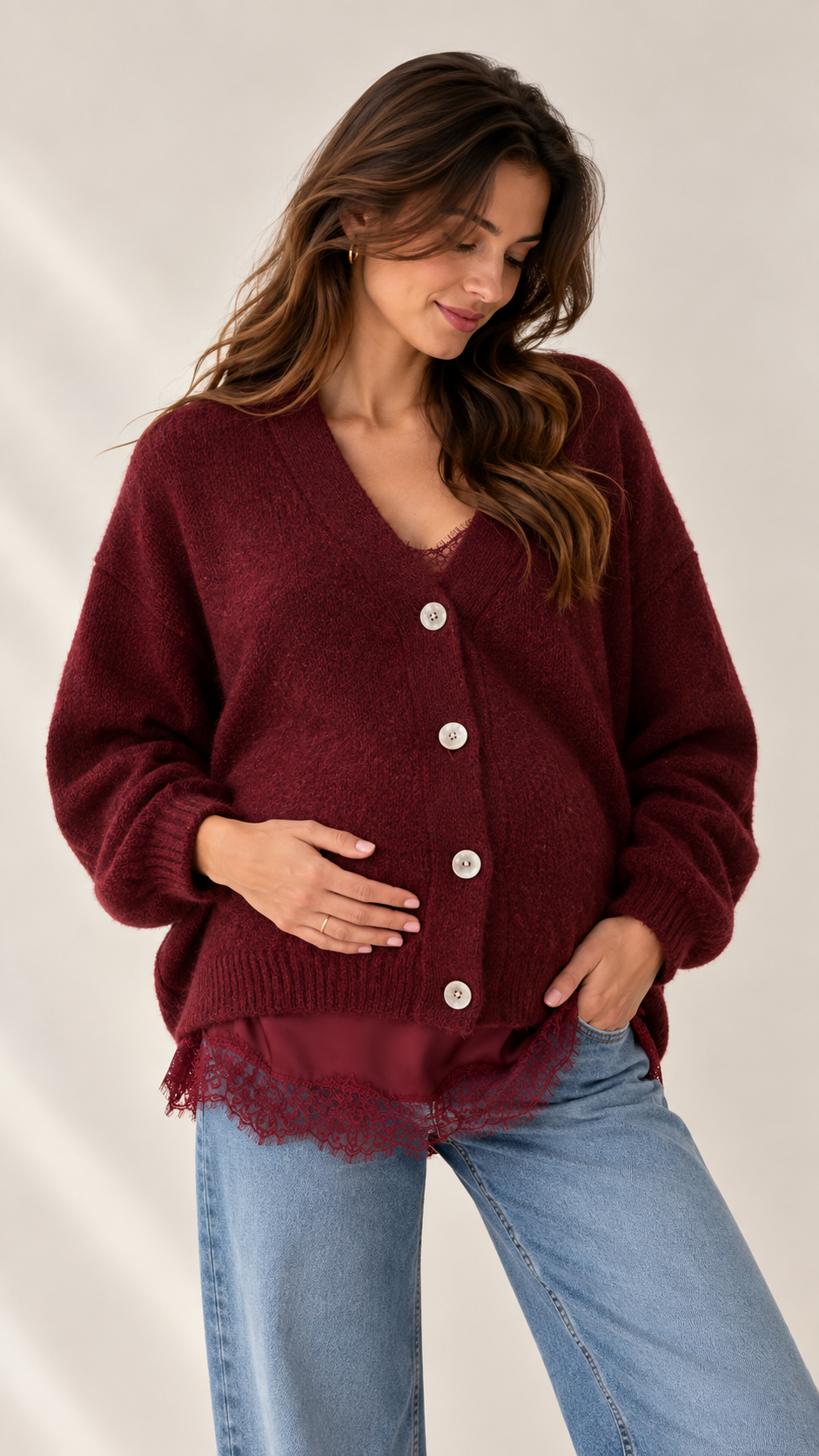 Cardigan Soft Touch Burgundy