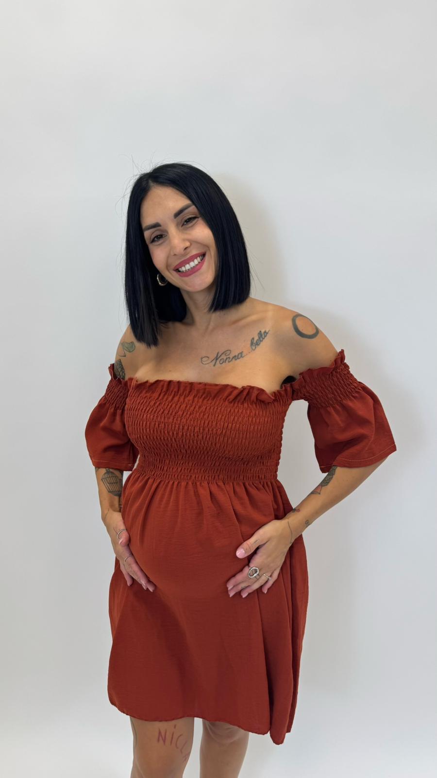 Minidress Lola Ruggine
