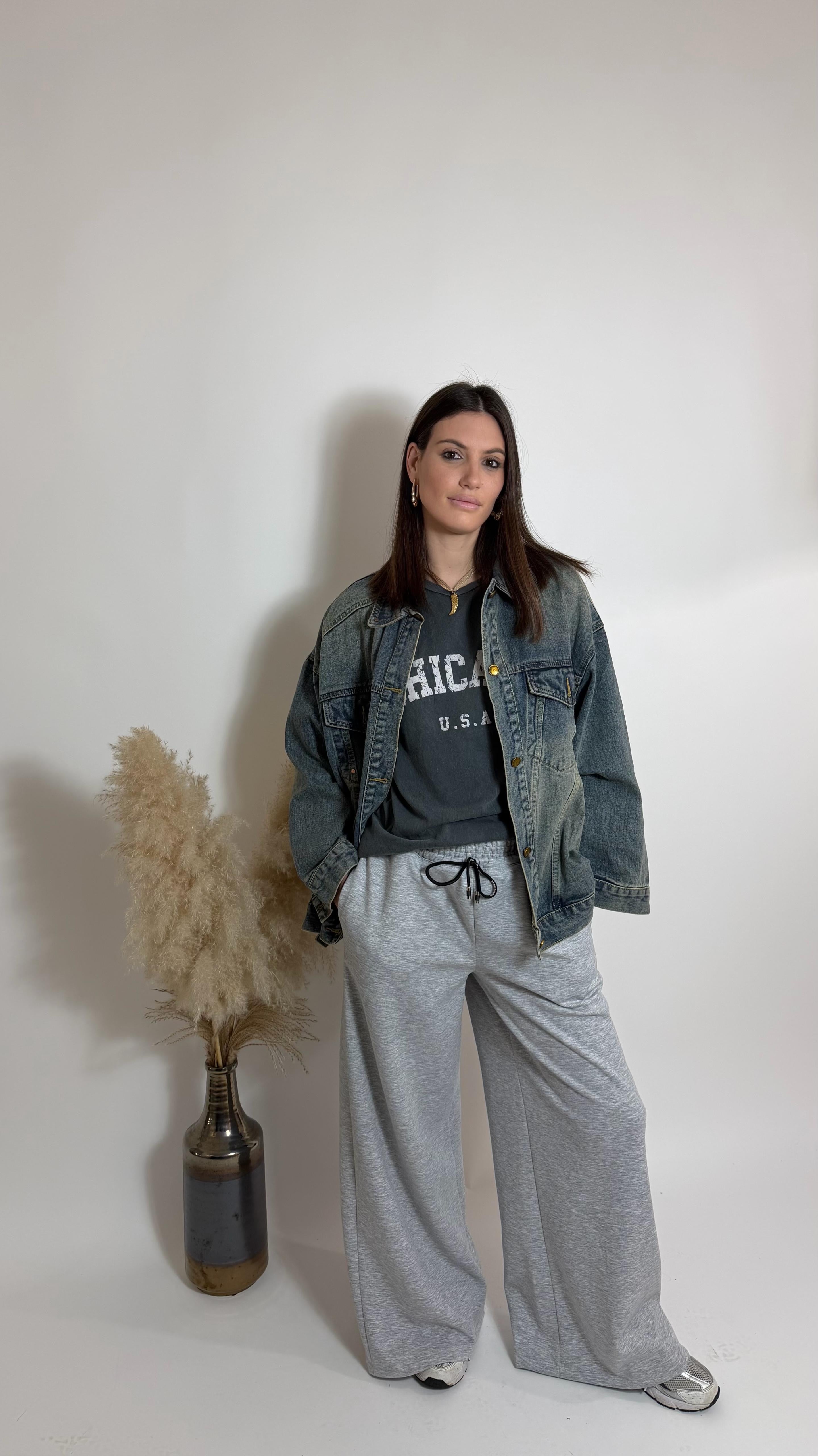 Panta Smock Scuba Grigio