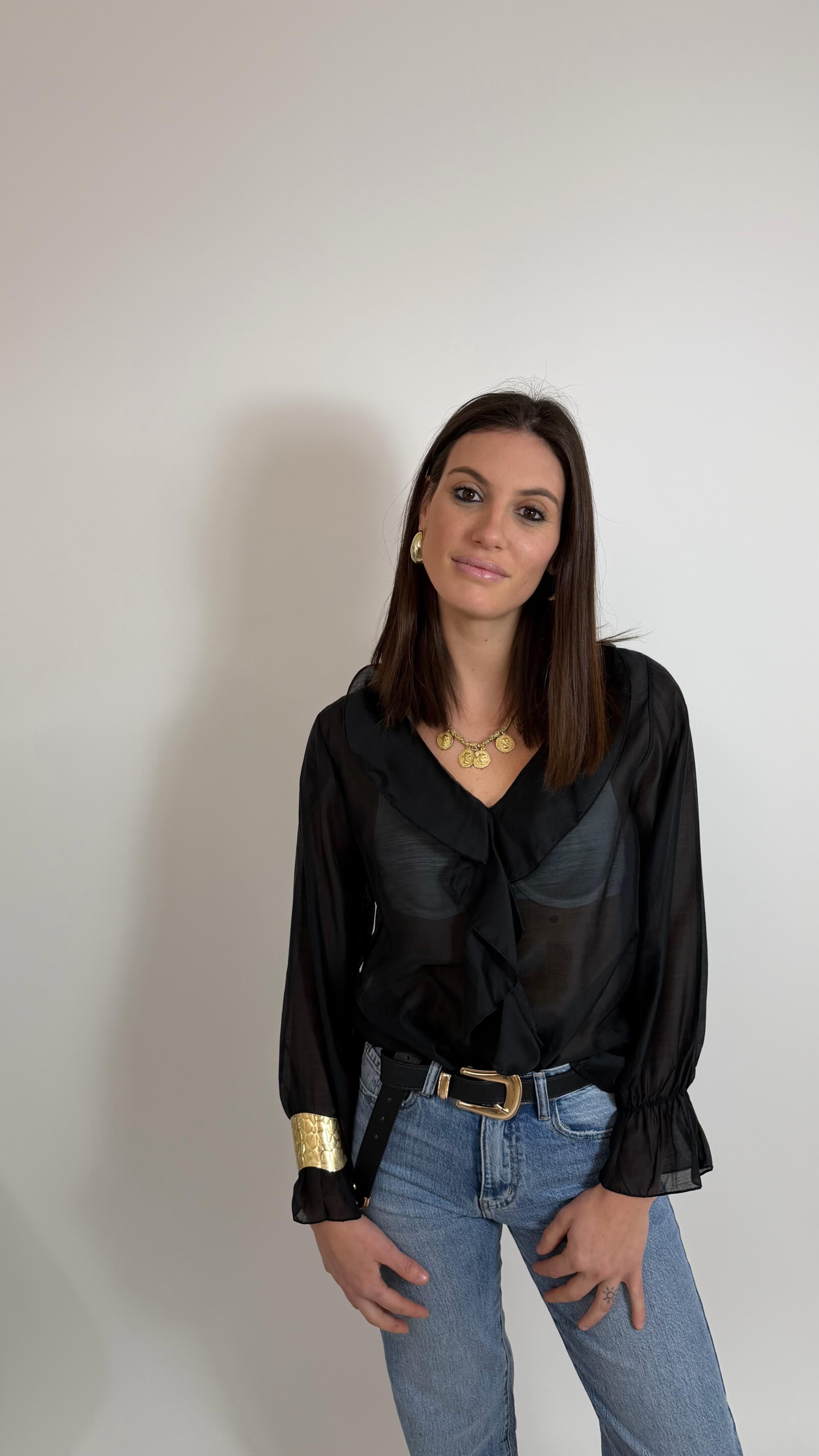 Cinta Texana Fibbia Oro