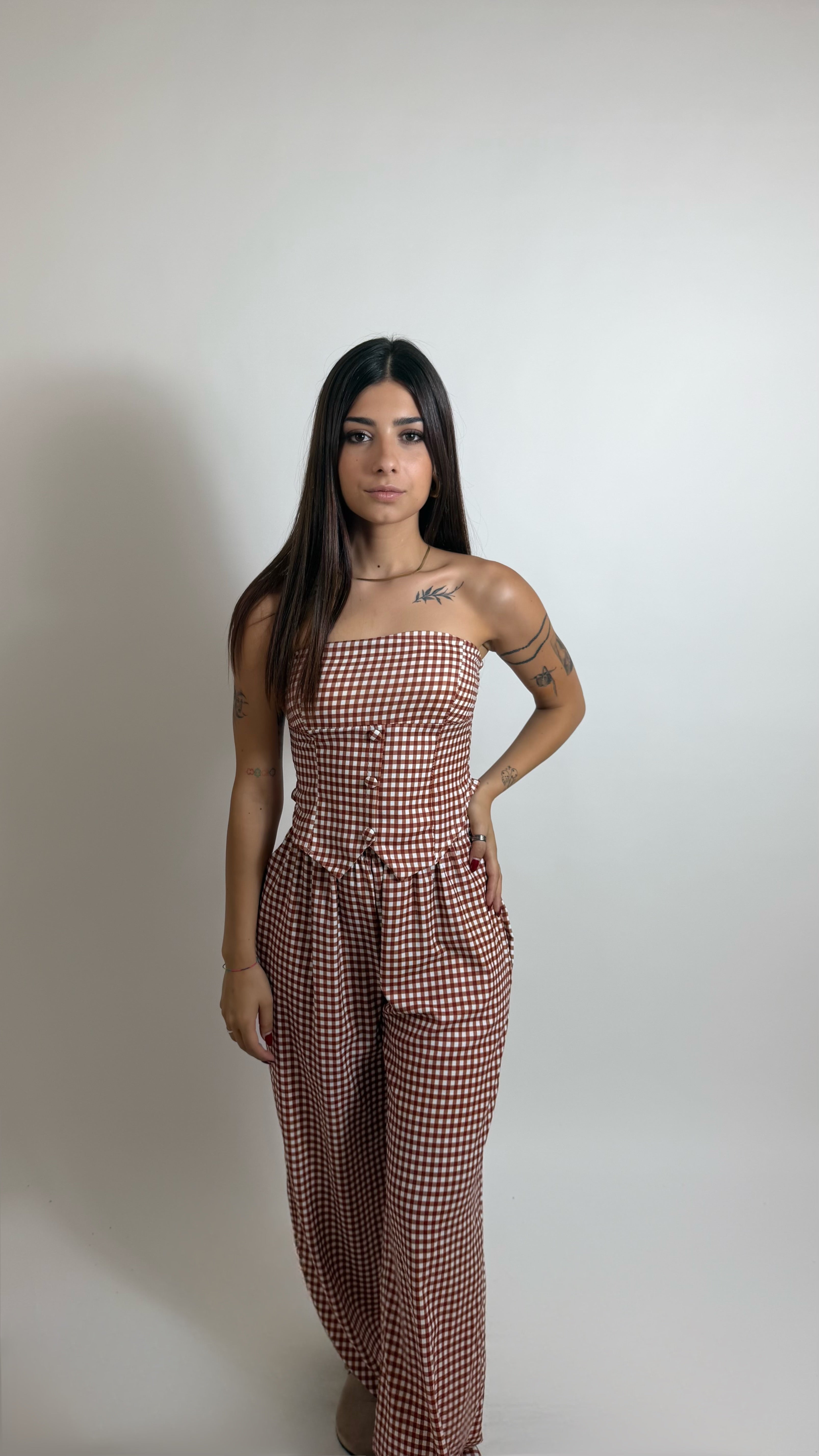 Set Corset Vichy Ruggine