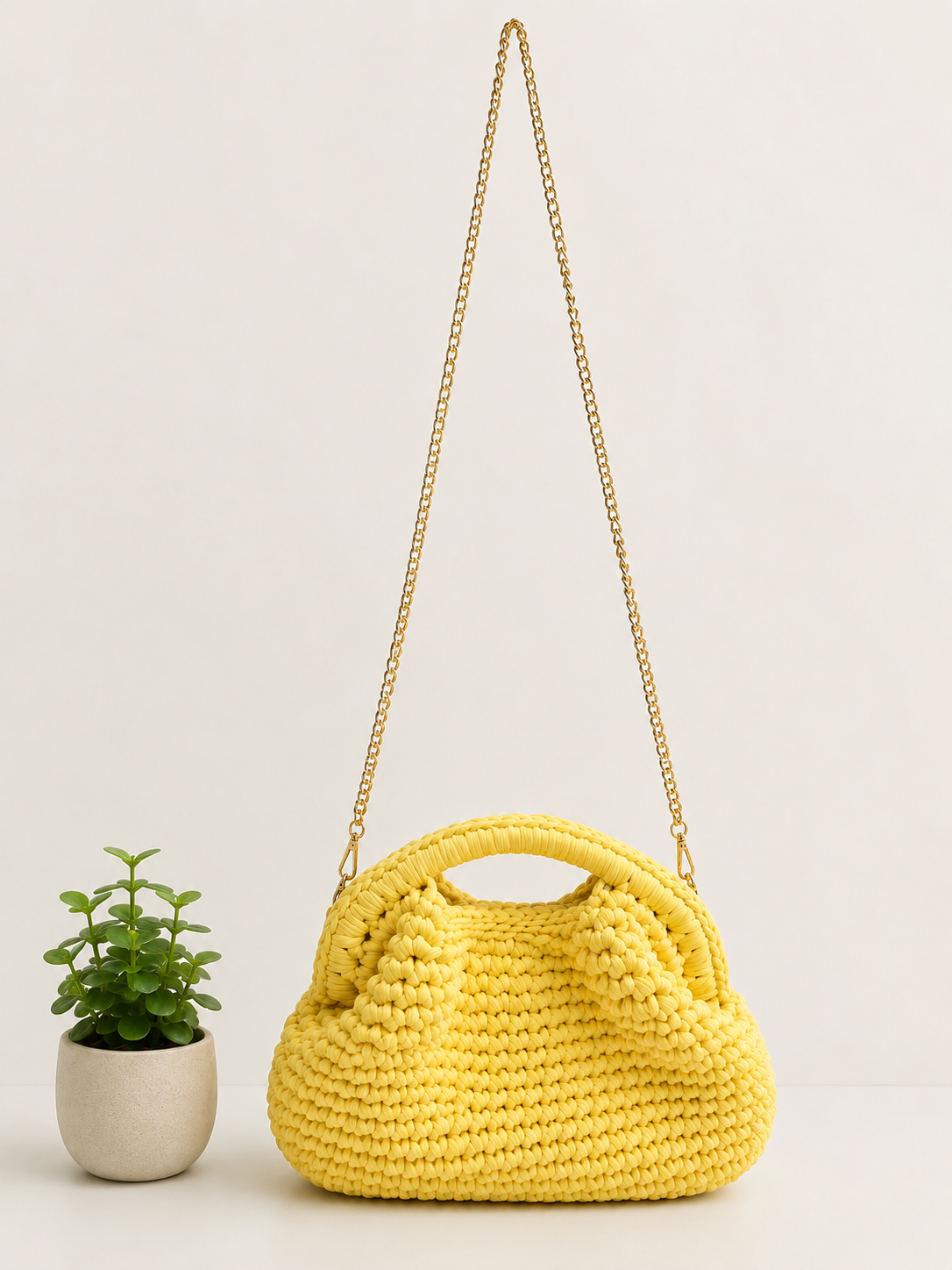 Bag Yellow Crochet
