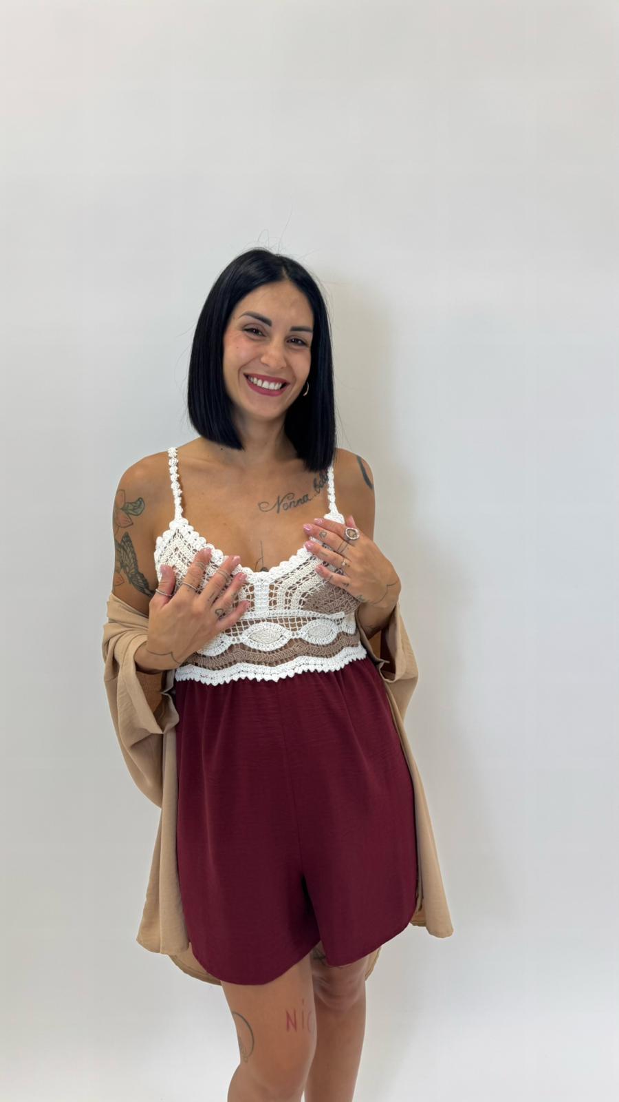 Mini Jump Crochet Rosso India