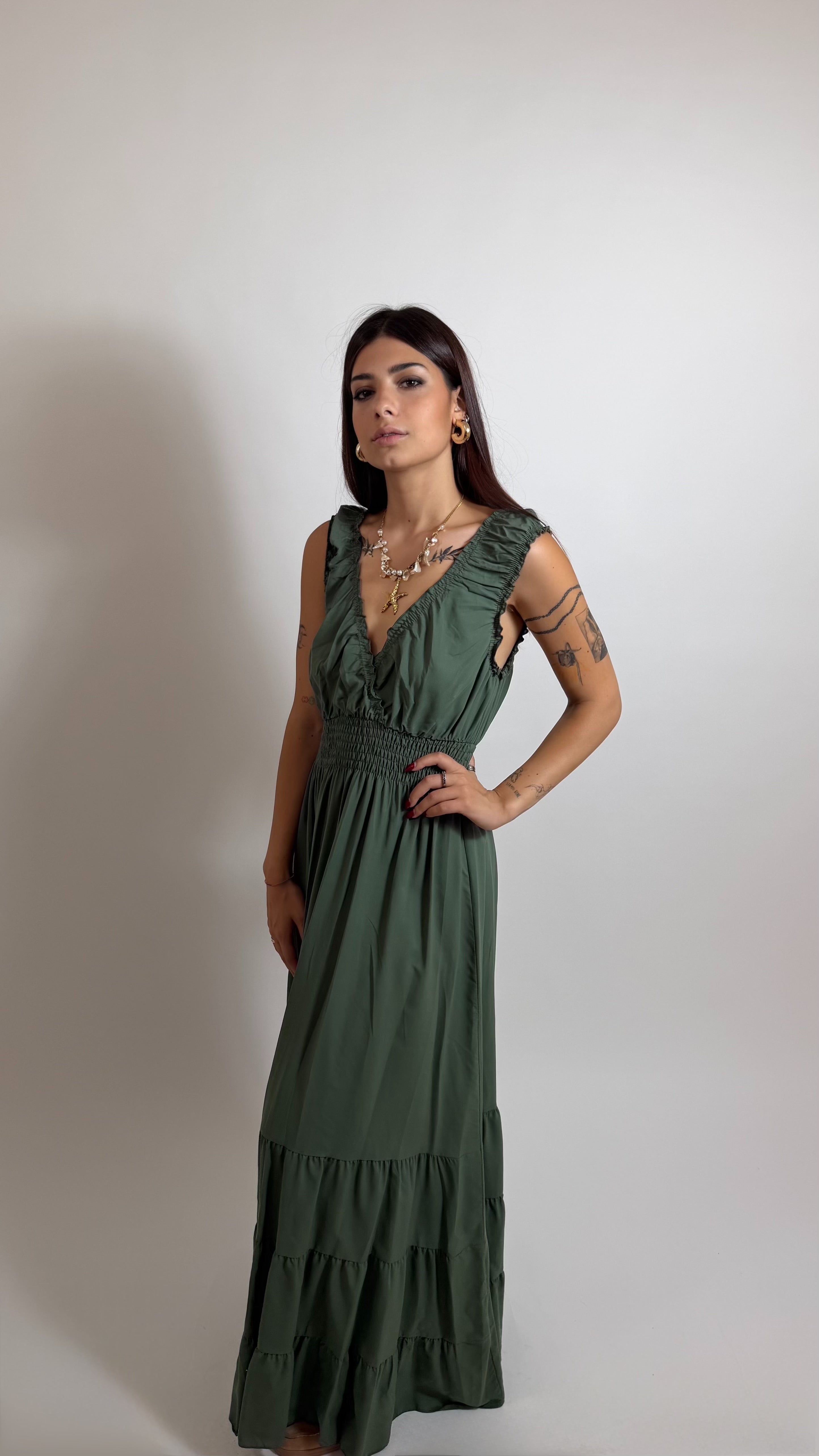 Abito Romance Verde