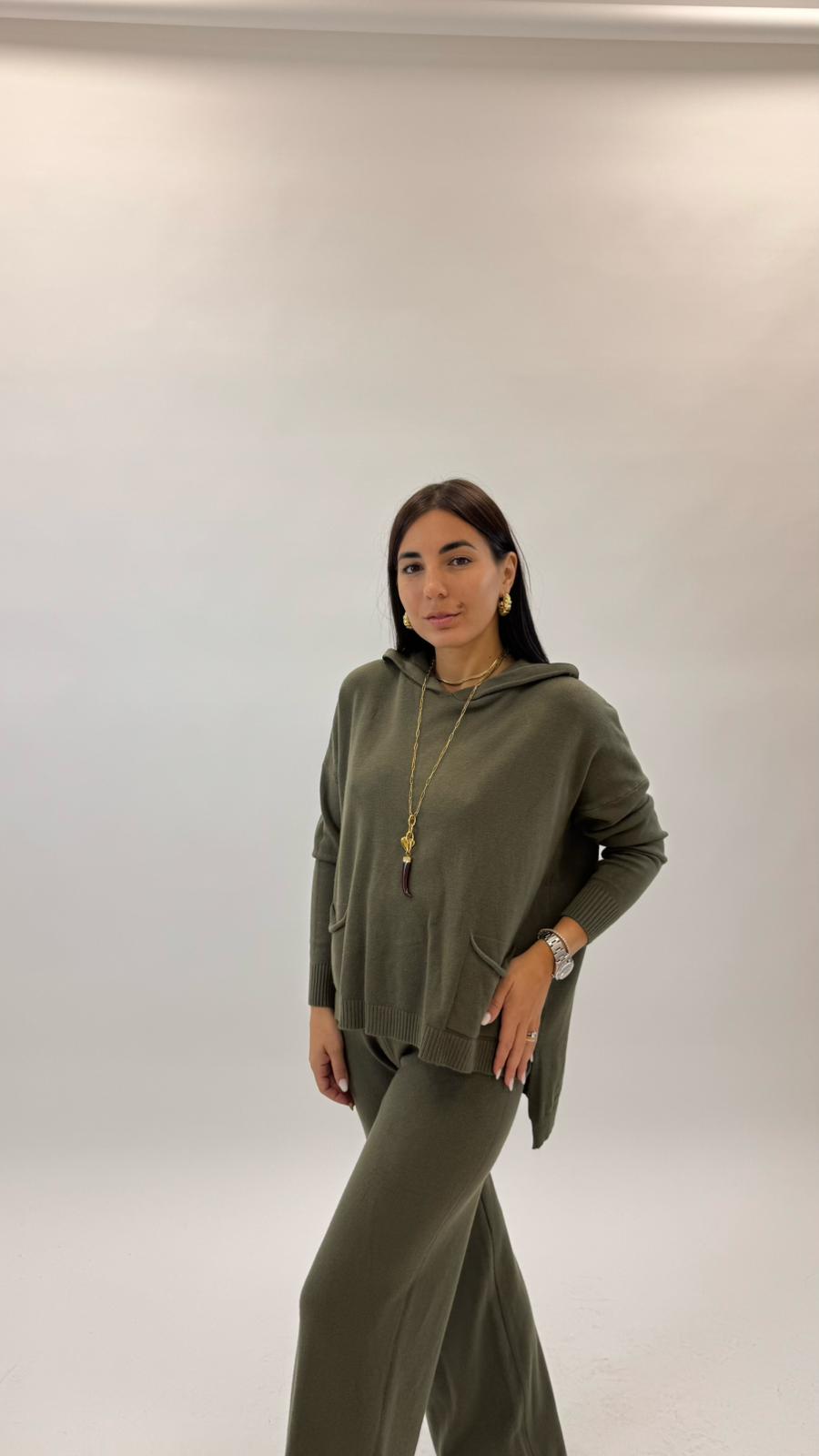 Sporty Set Maglina Morbida Verde Utility