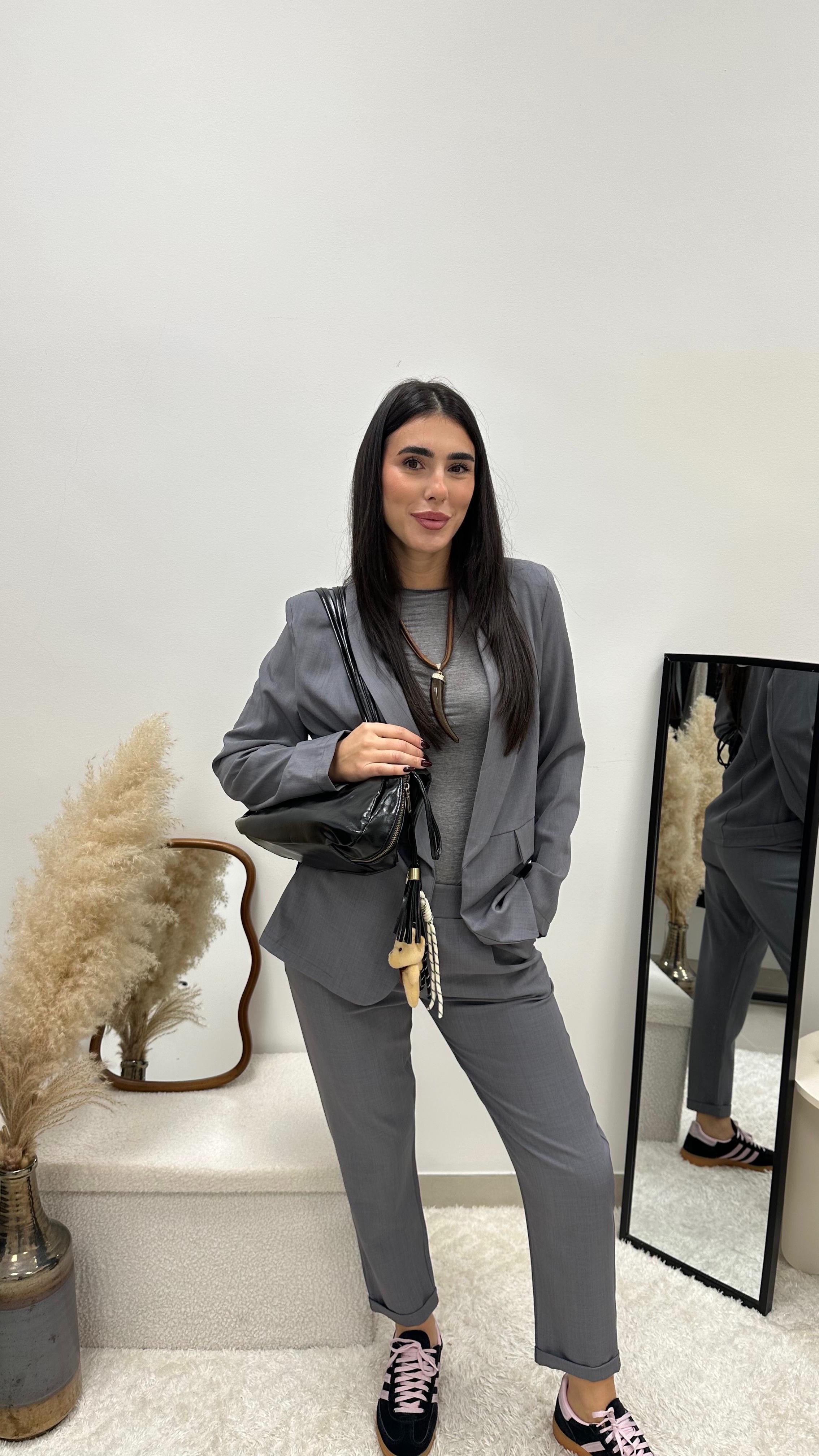 Tailleur Essential Grigio Perla