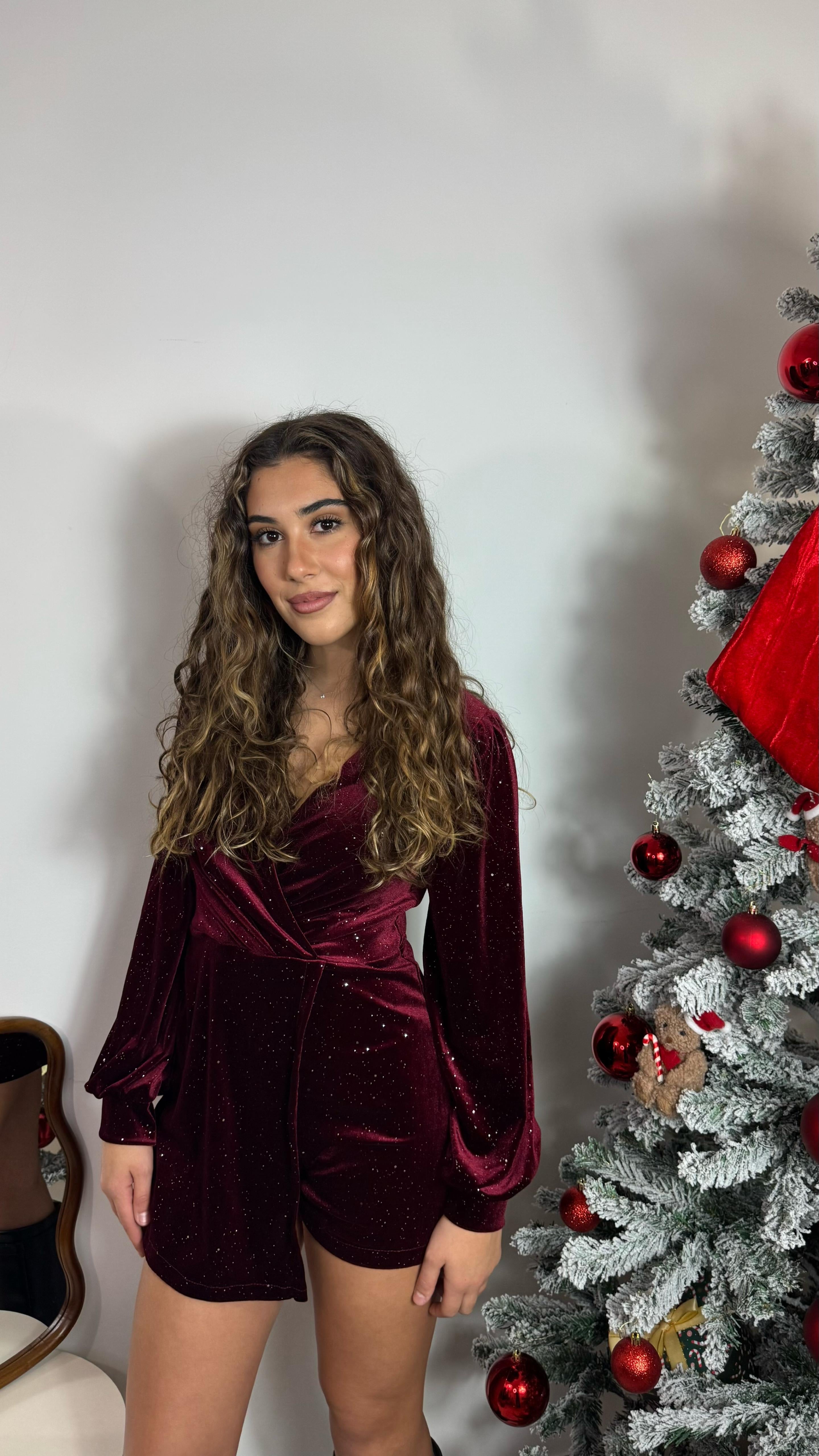 🥂Mini Jump Velvet Sparkling Burgundy