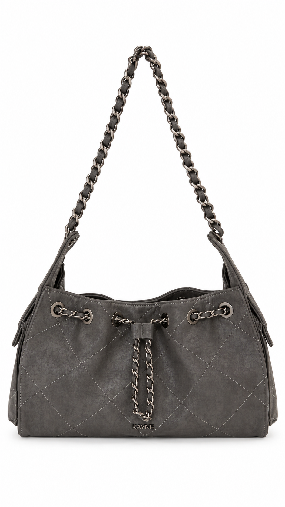 Borsa Chain Quilted Piombo
