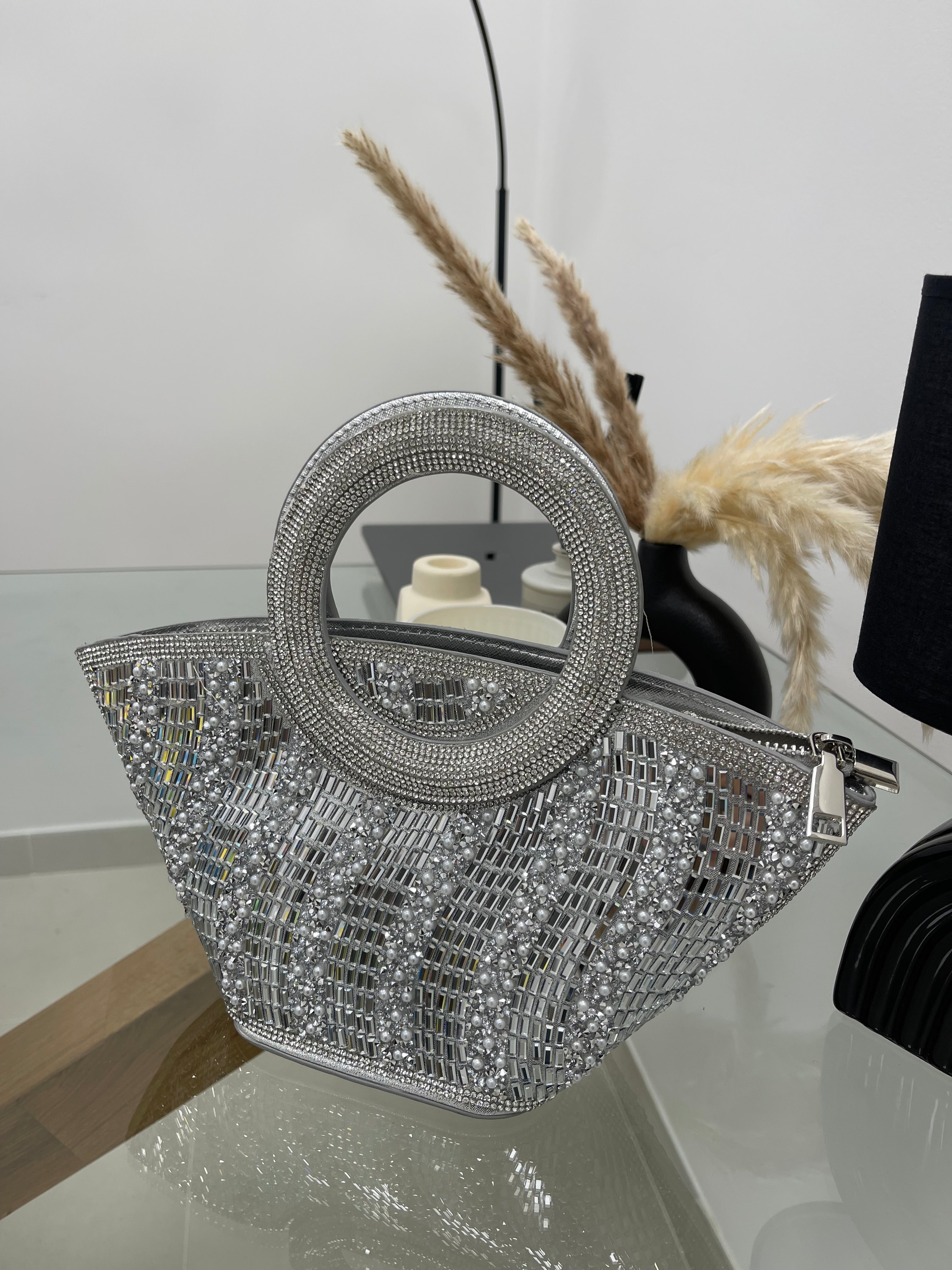 Bag Strass Silver
