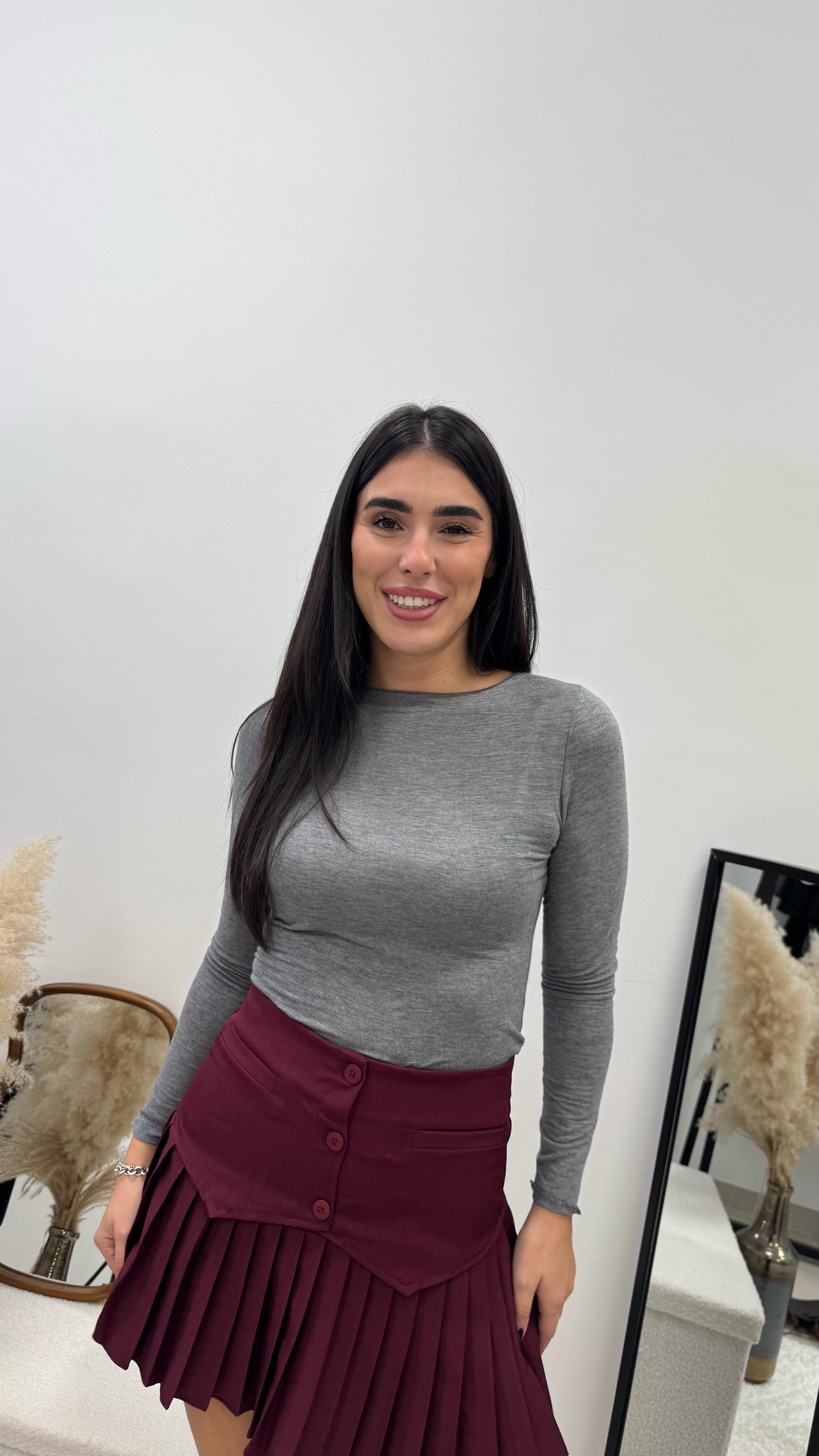 Mini City College Burgundy