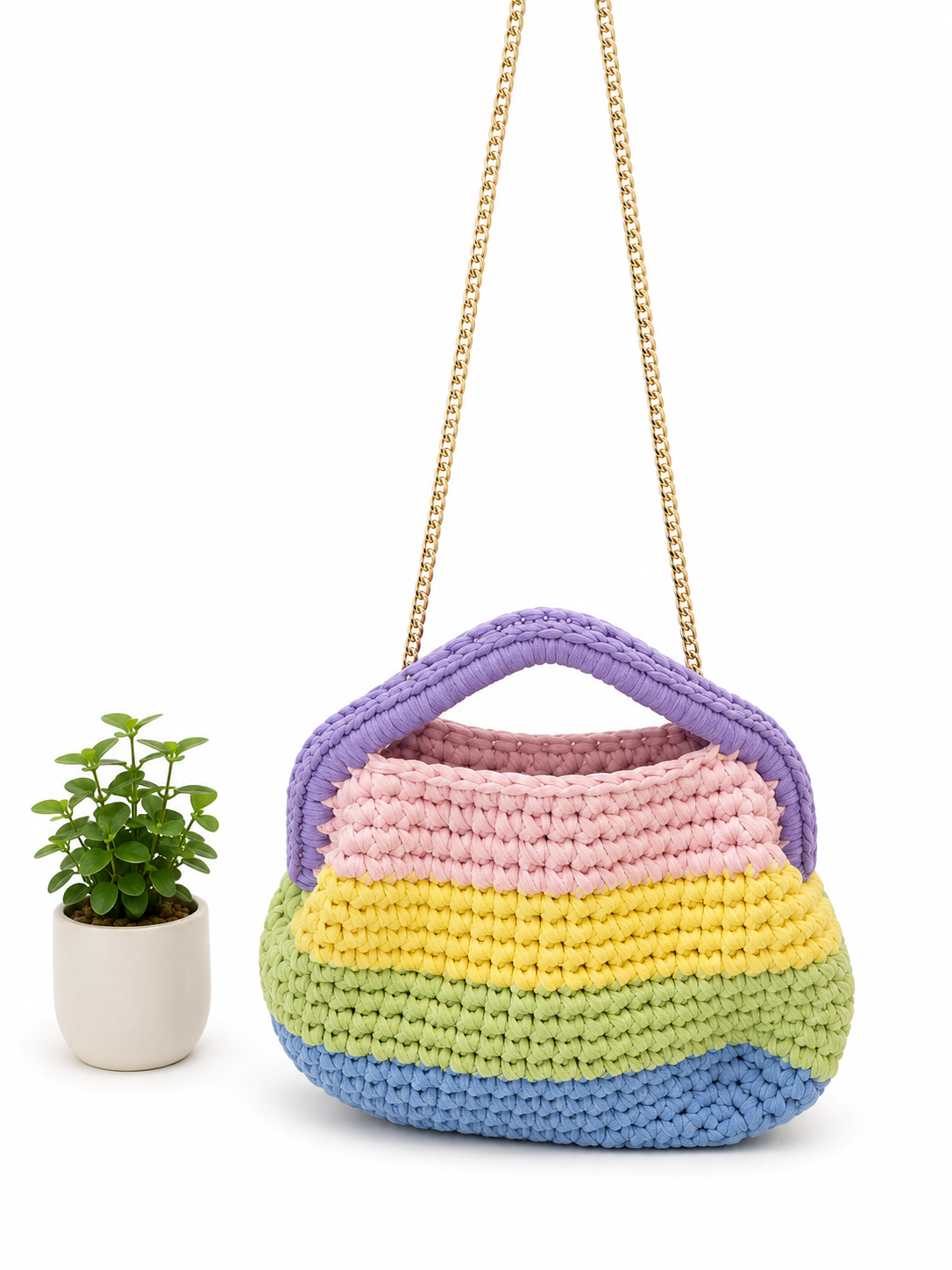 Bag Rainbow Crochet